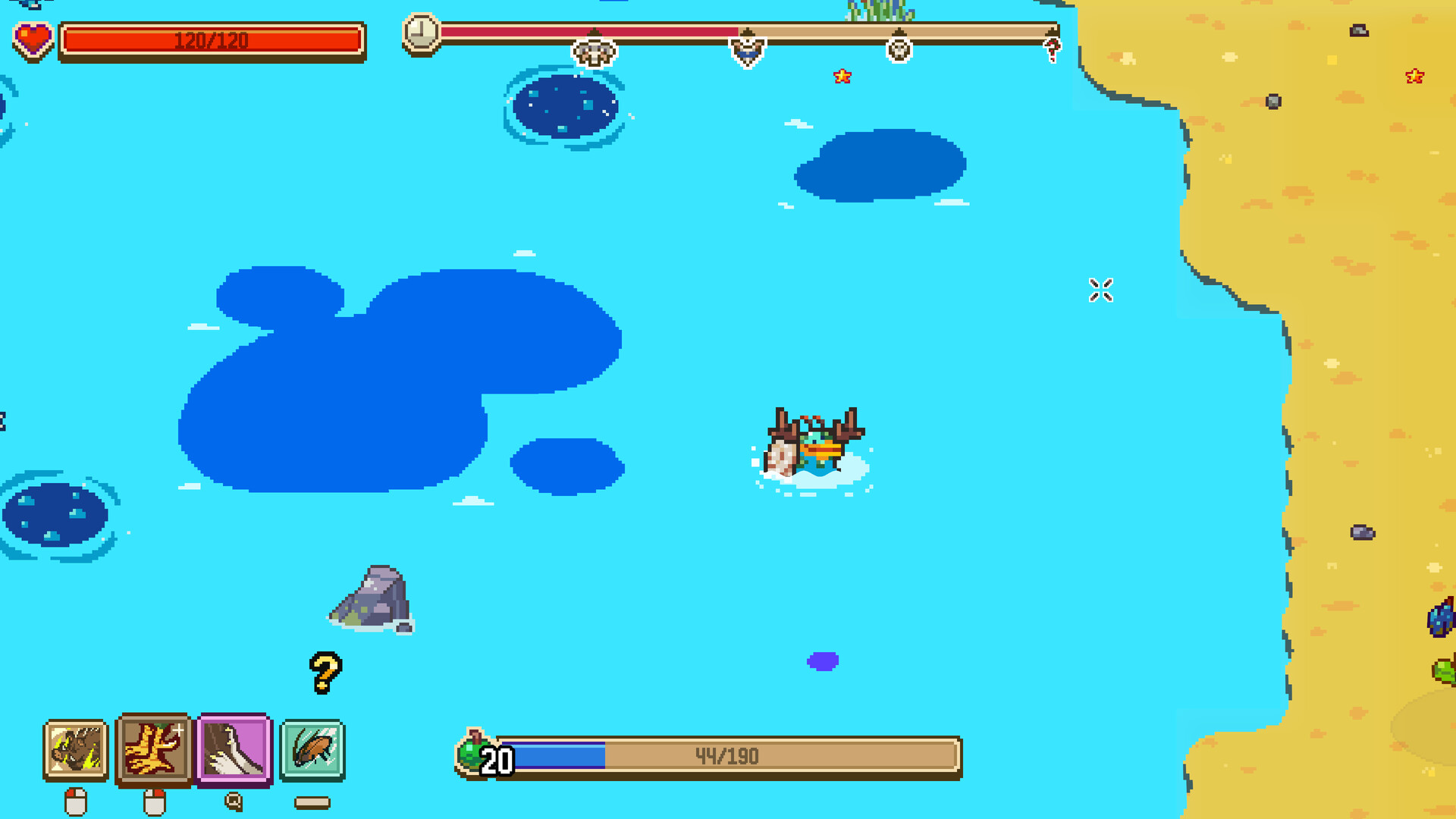 Скриншот: Everything is Crab: The Animal Evolution Roguelite