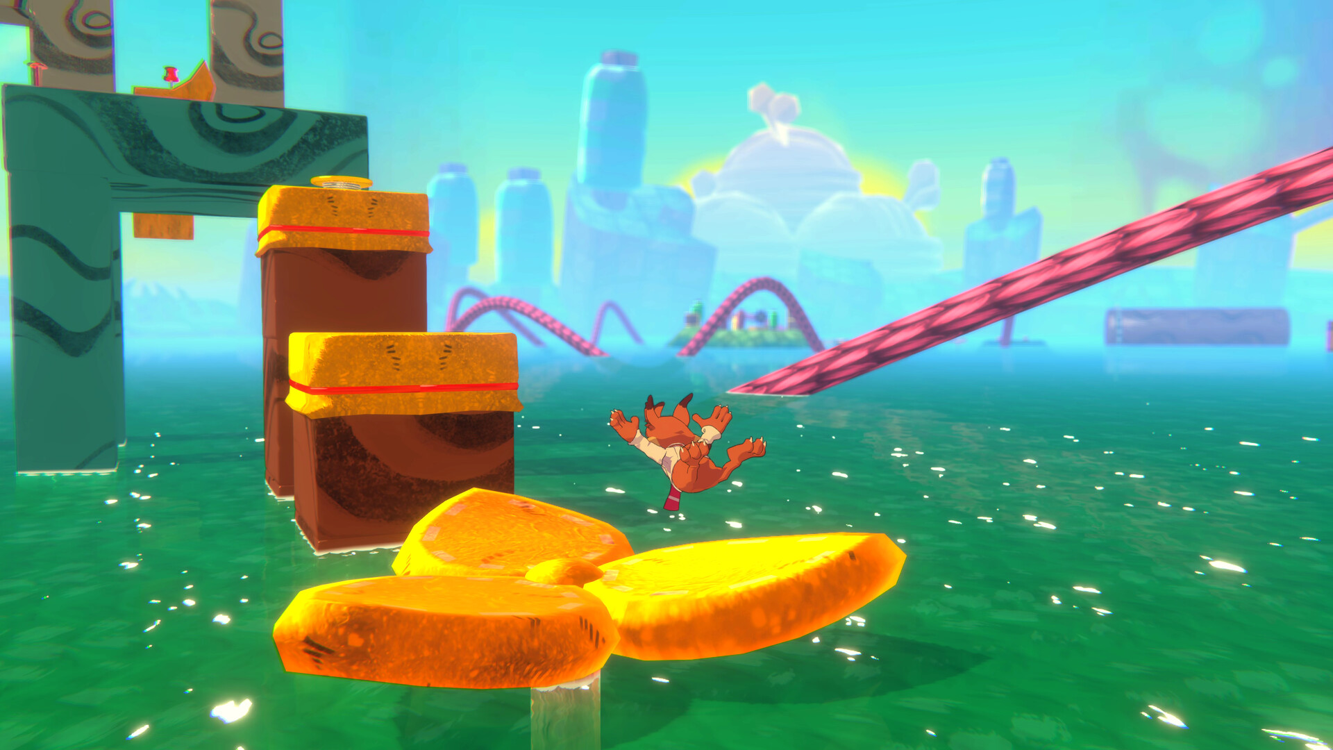 Скриншот: Bubsy 4D