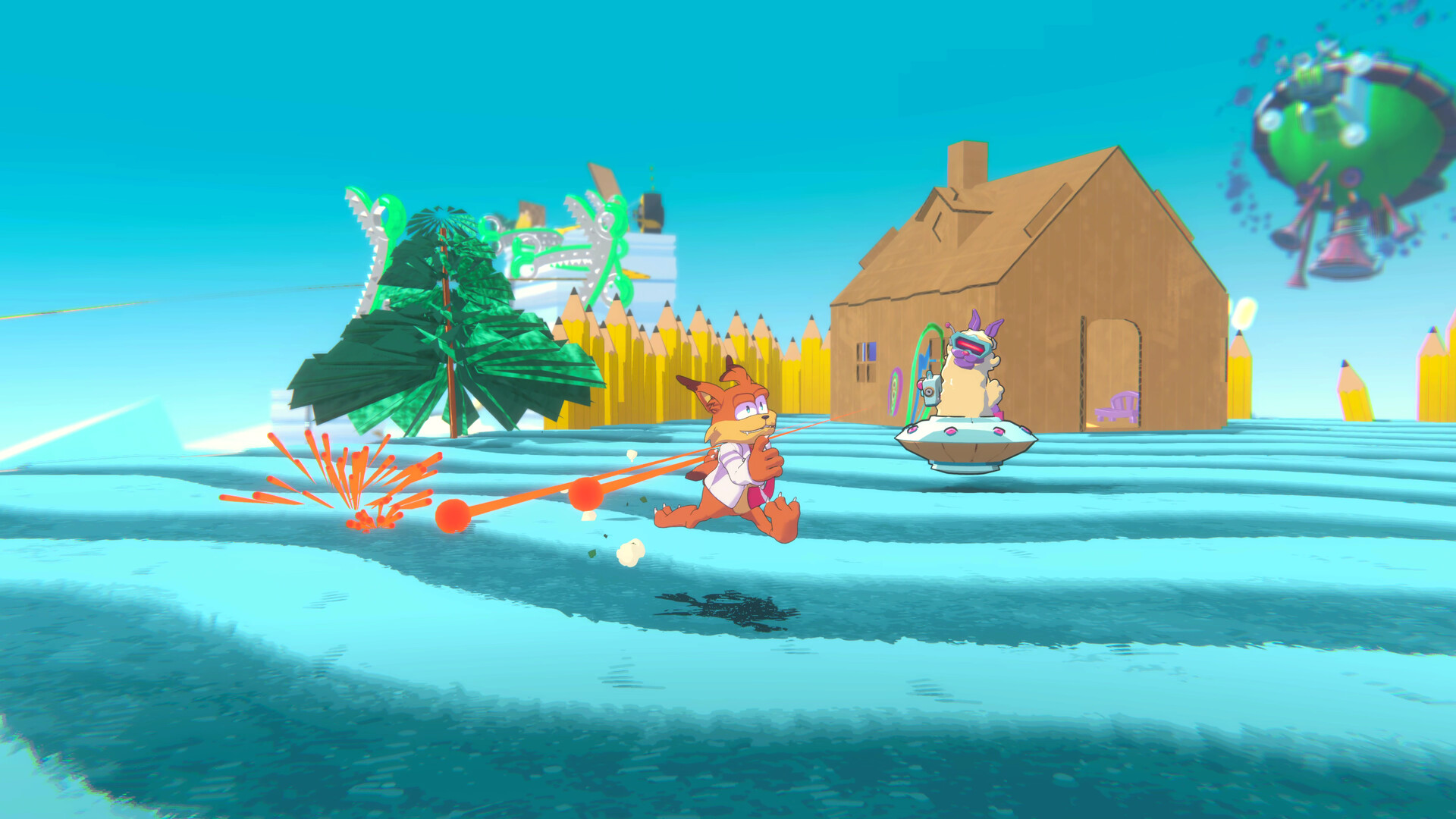 Скриншот: Bubsy 4D