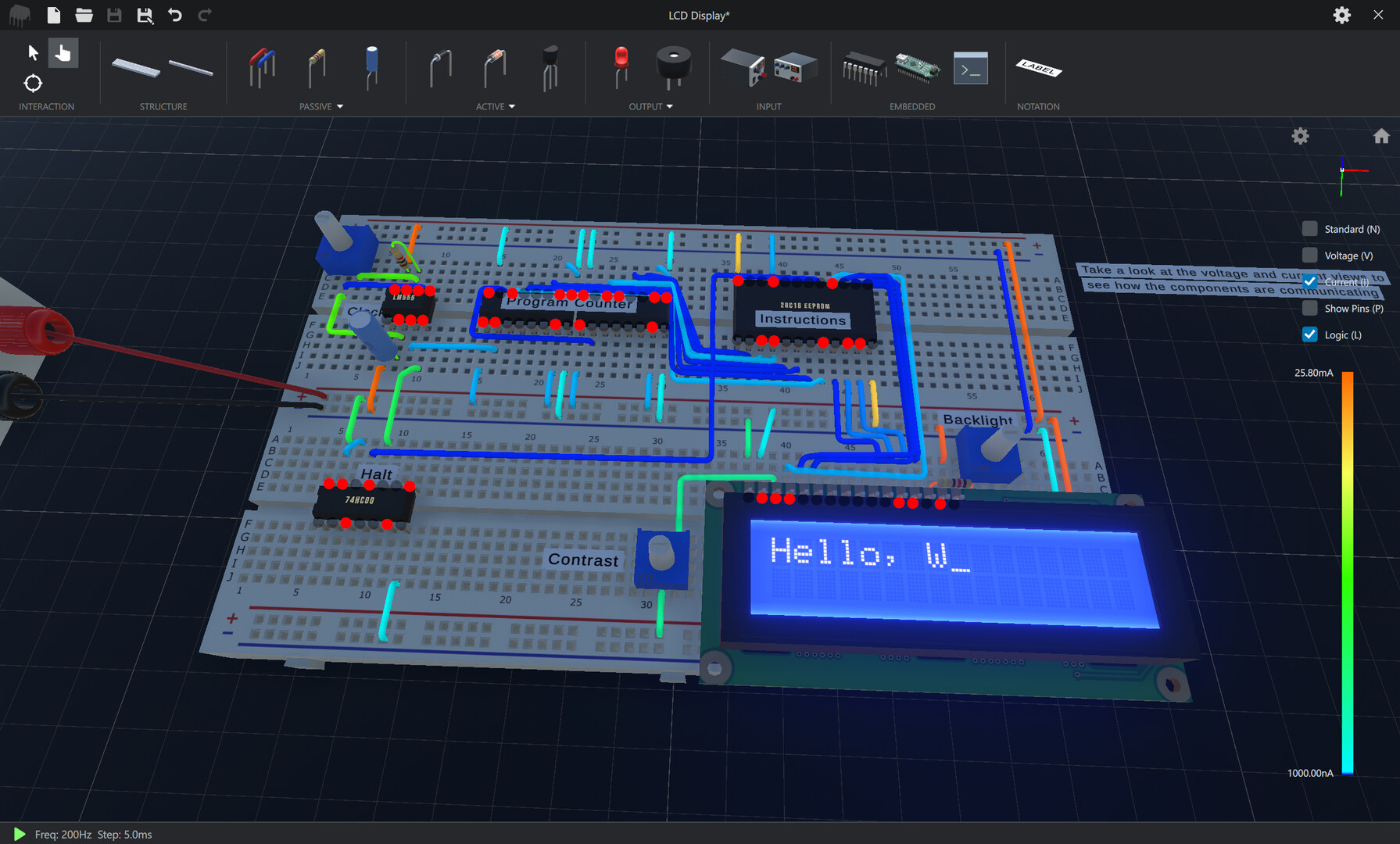 Скриншот: CRUMB Circuit Simulator