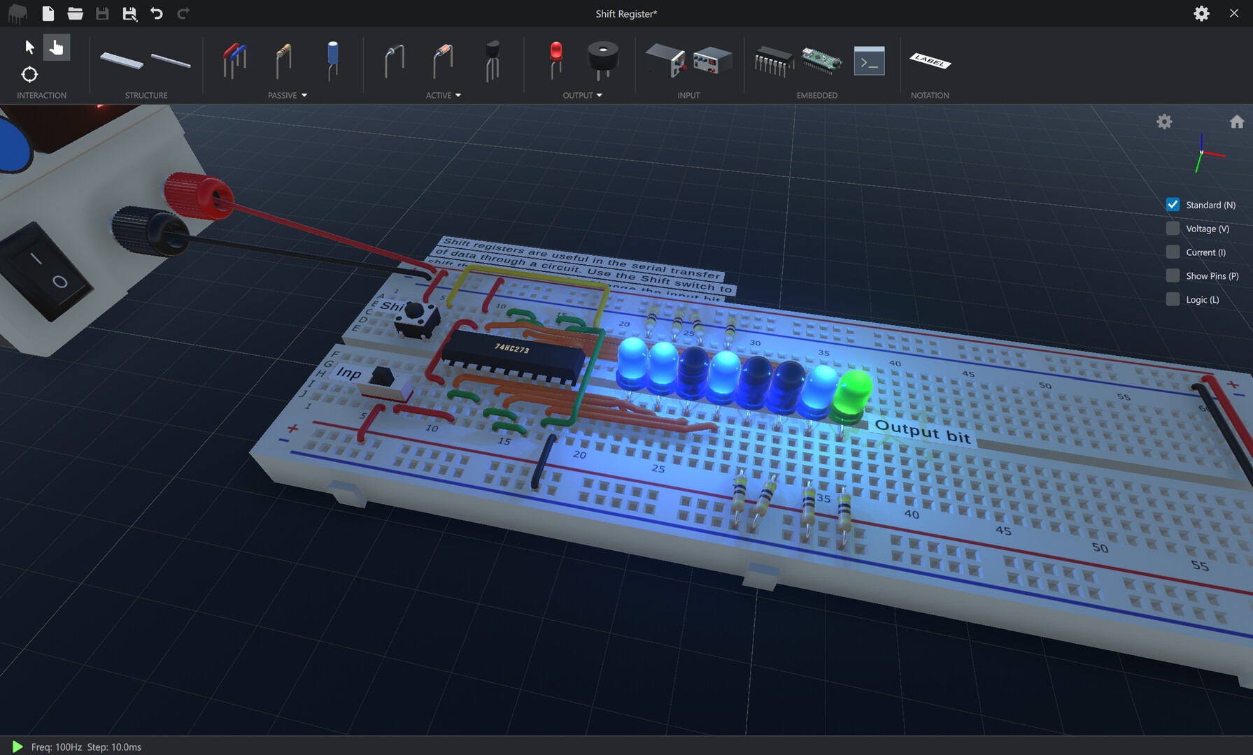 Скриншот: CRUMB Circuit Simulator
