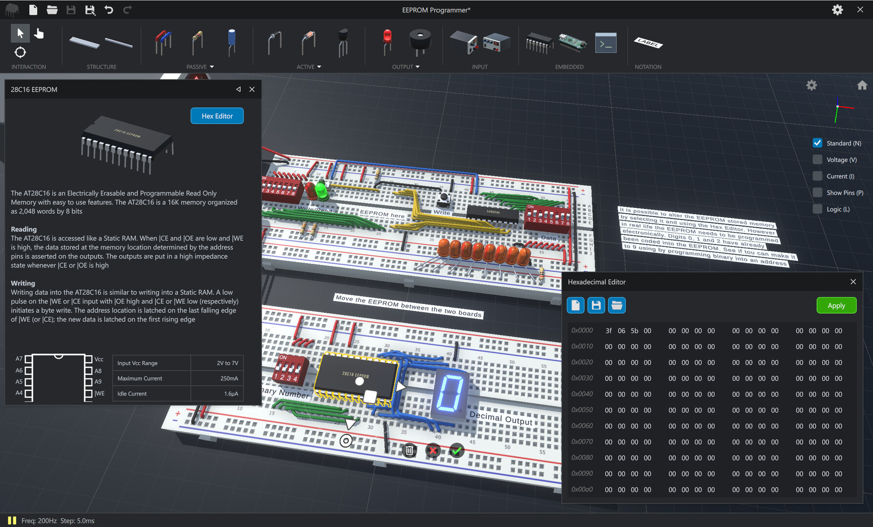 Скриншот: CRUMB Circuit Simulator
