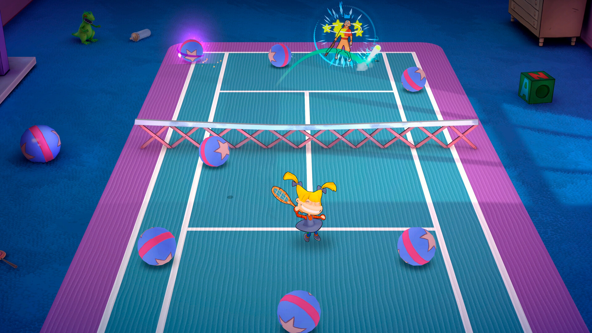 Скриншот: Nickelodeon Extreme Tennis: Next!