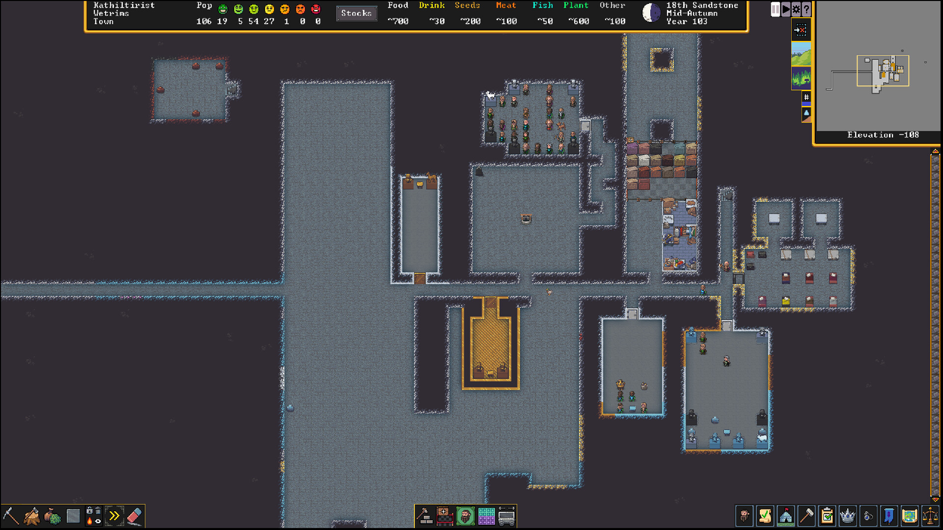 Скриншот: Dwarf Fortress