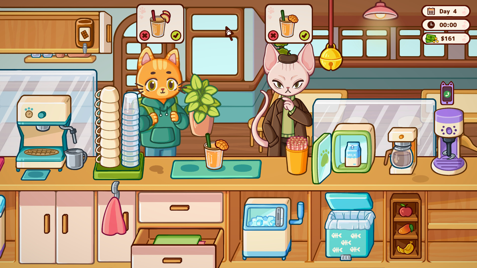 Скриншот: Cats & Cups