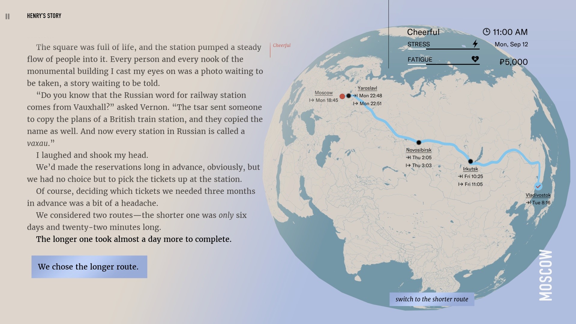 Скриншот: Wanderlust: Transsiberian