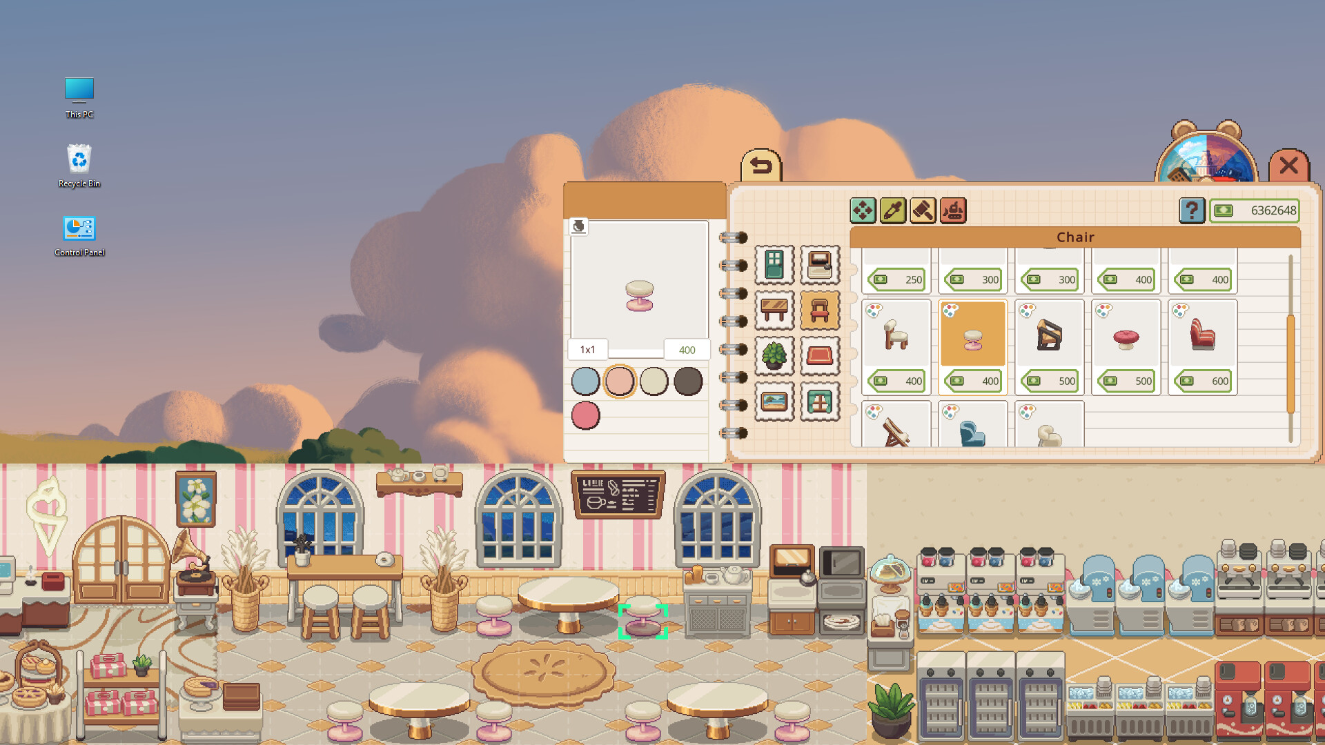 Скриншот: Not Monday Cafe
