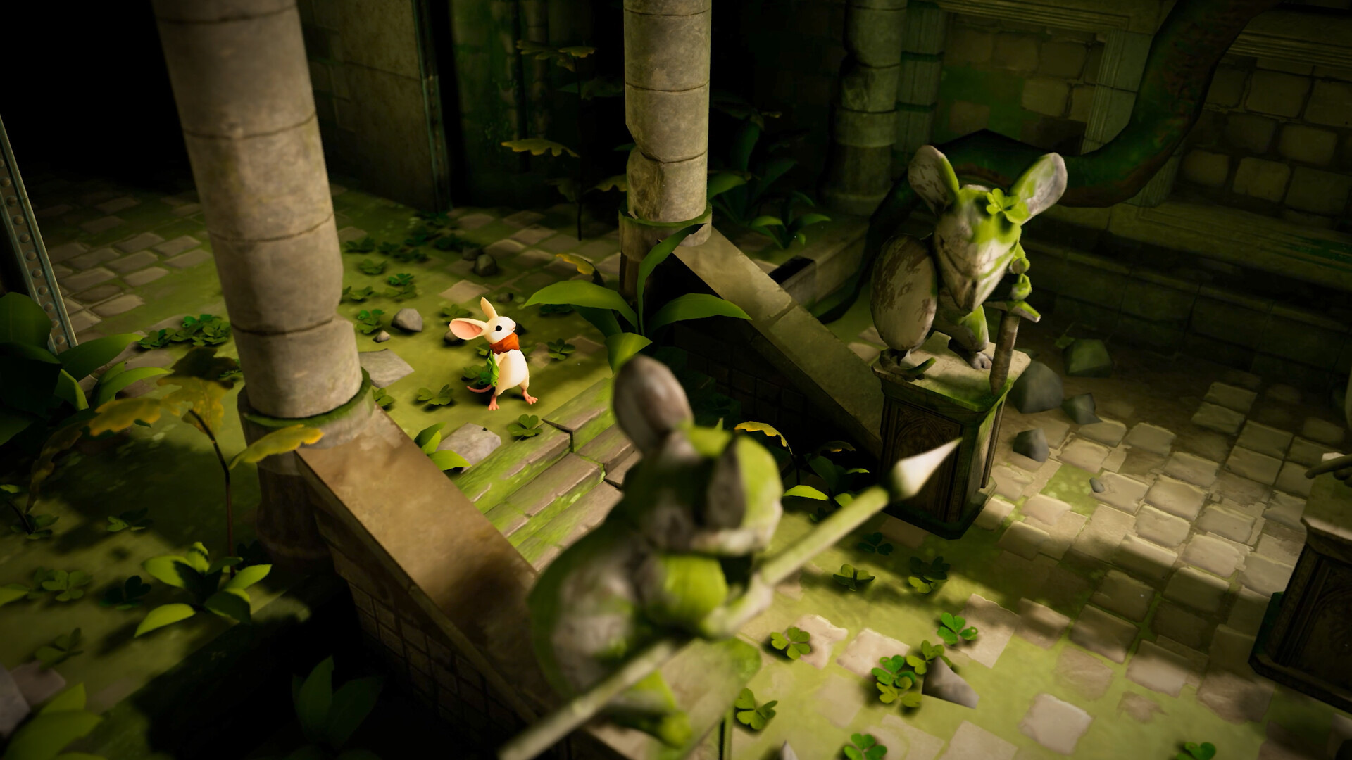 Скриншот: Moss: The Forgotten Relic 