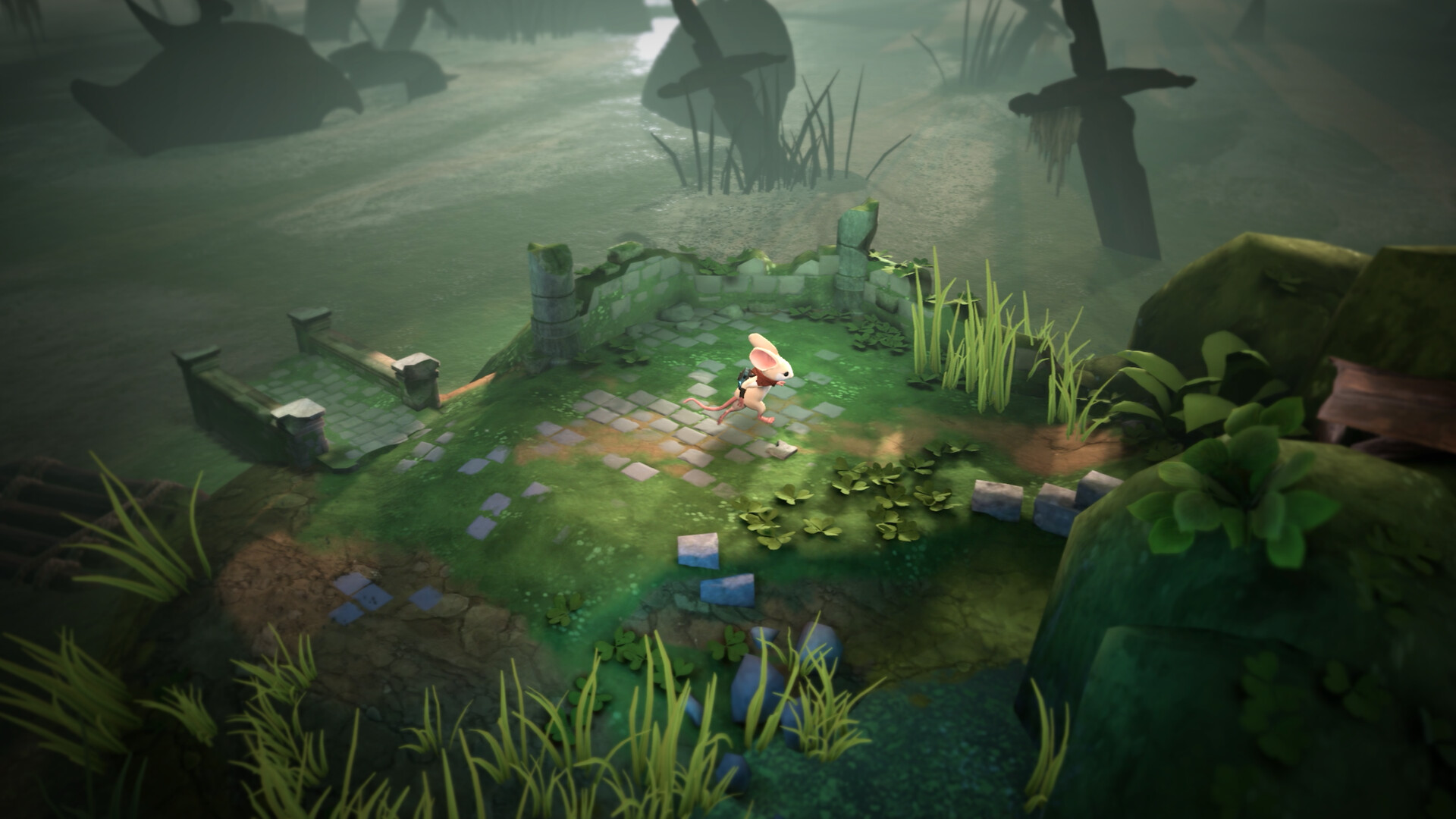 Скриншот: Moss: The Forgotten Relic 
