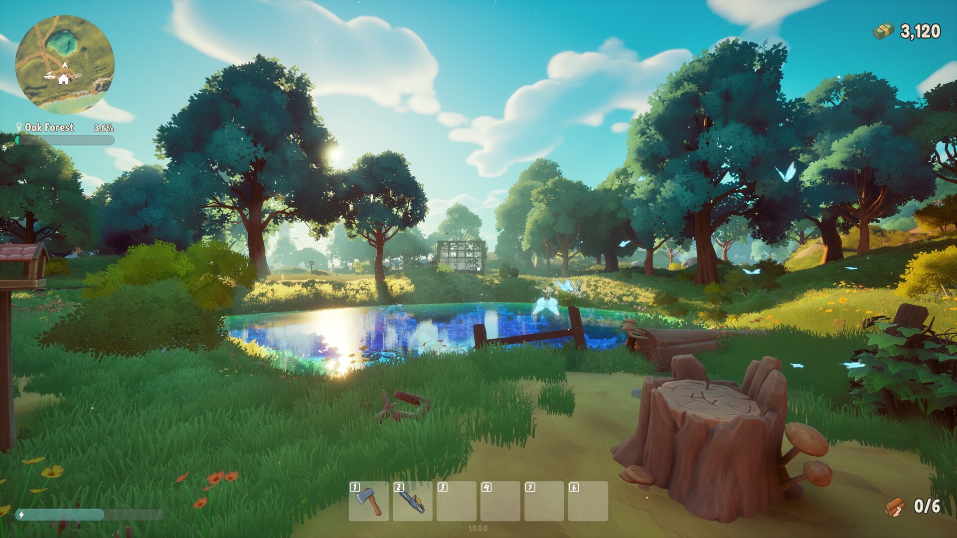 Скриншот: A Game About Chopping Trees