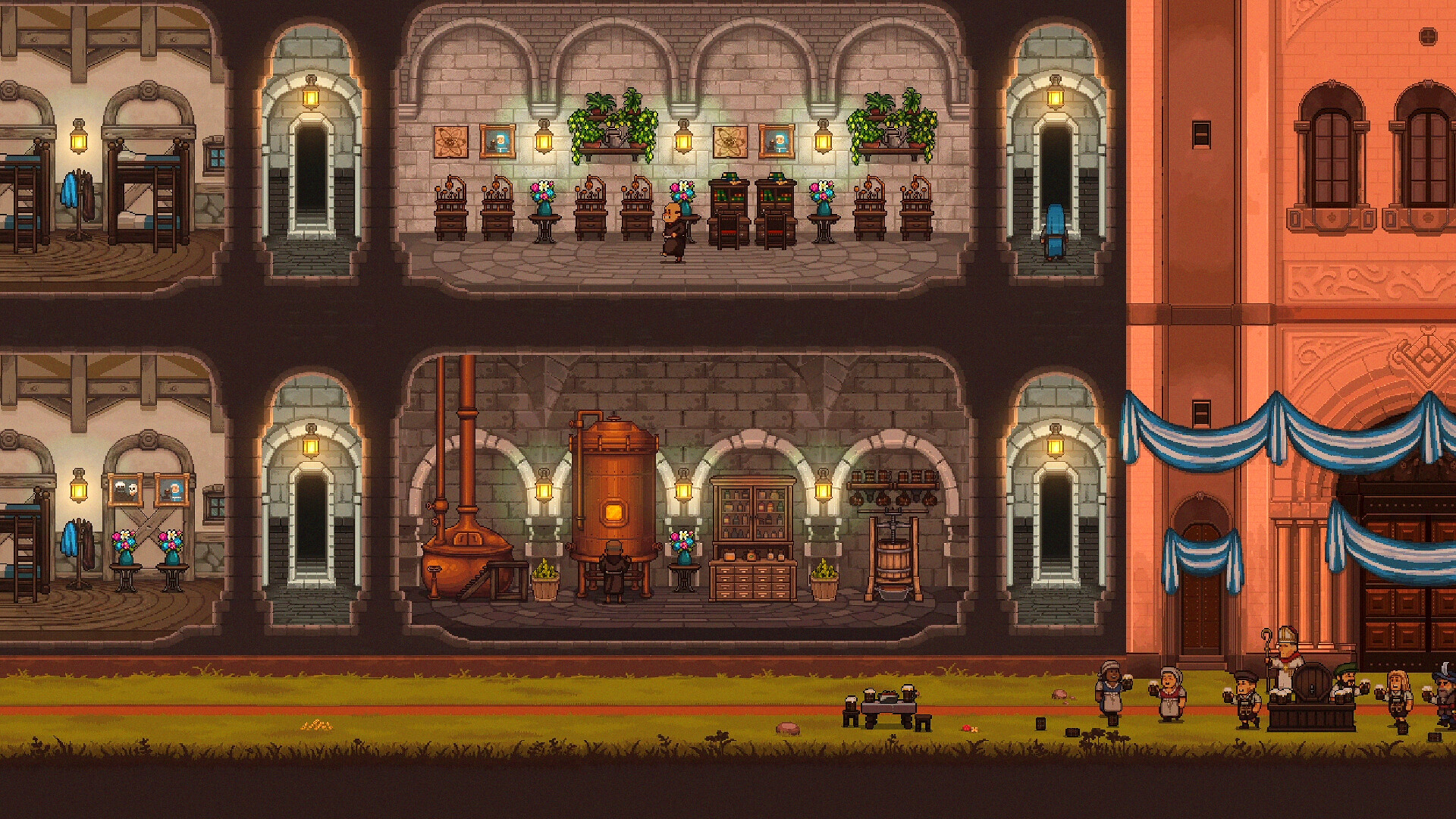Скриншот: Ale Abbey - Monastery Brewery Tycoon