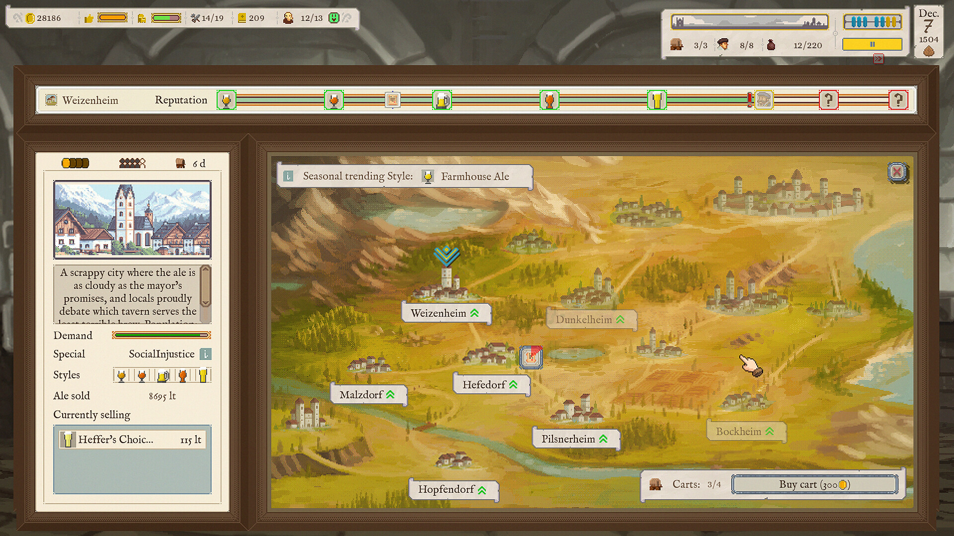 Скриншот: Ale Abbey - Monastery Brewery Tycoon
