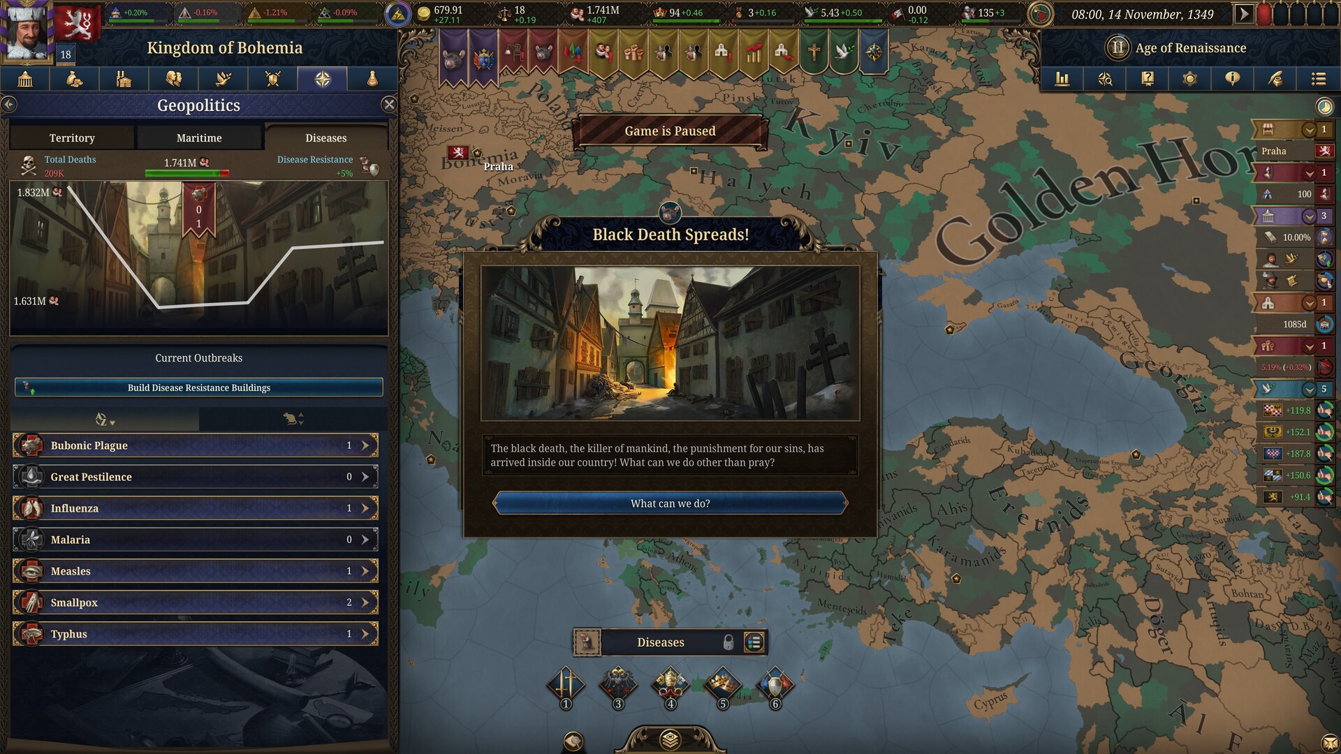 Скриншот: Europa Universalis V
