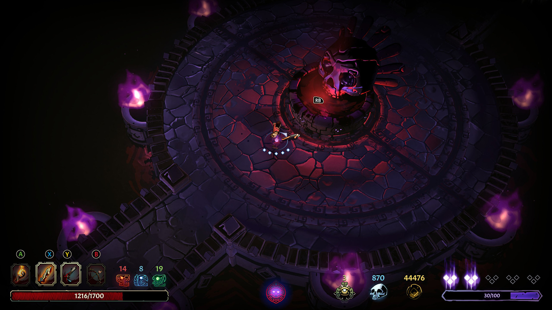 Скриншот: Curse of the Dead Gods