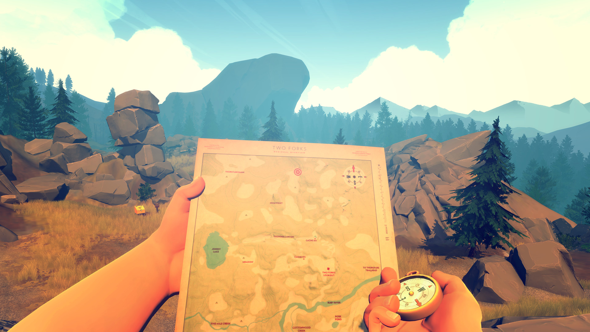 Скриншот: Firewatch