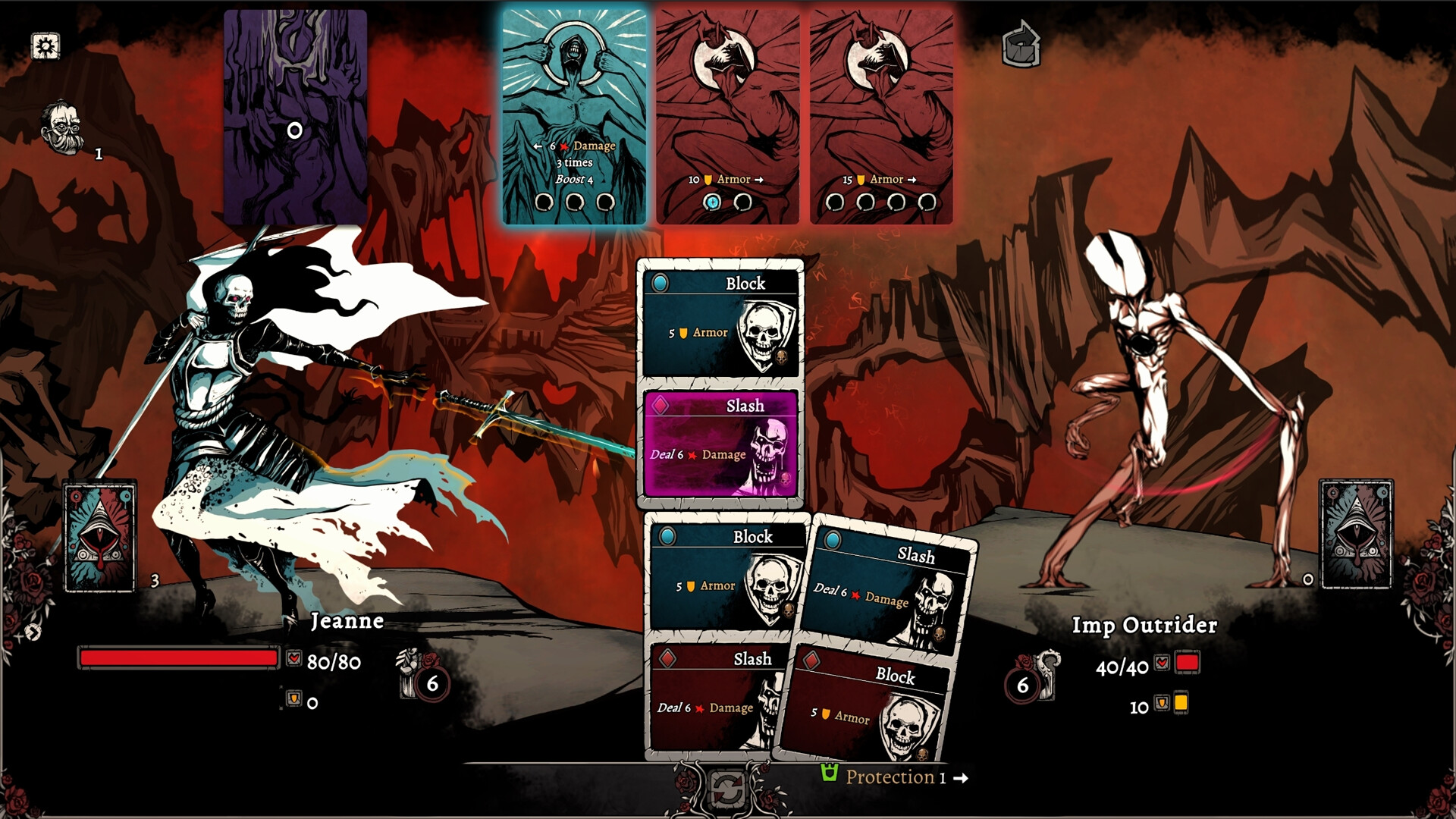 Скриншот: Nadir: A Grimdark Deckbuilder