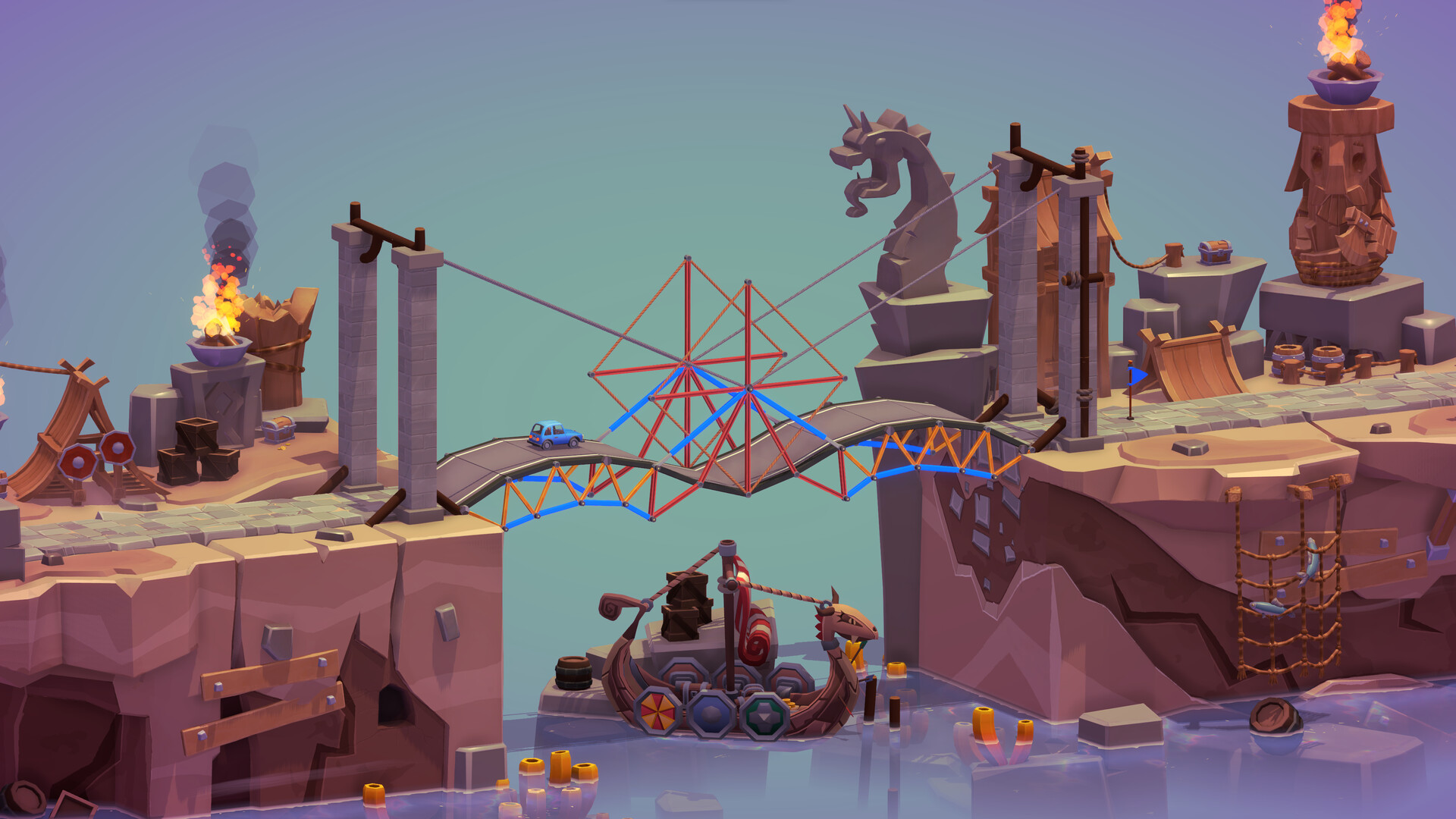 Скриншот: Poly Bridge 3