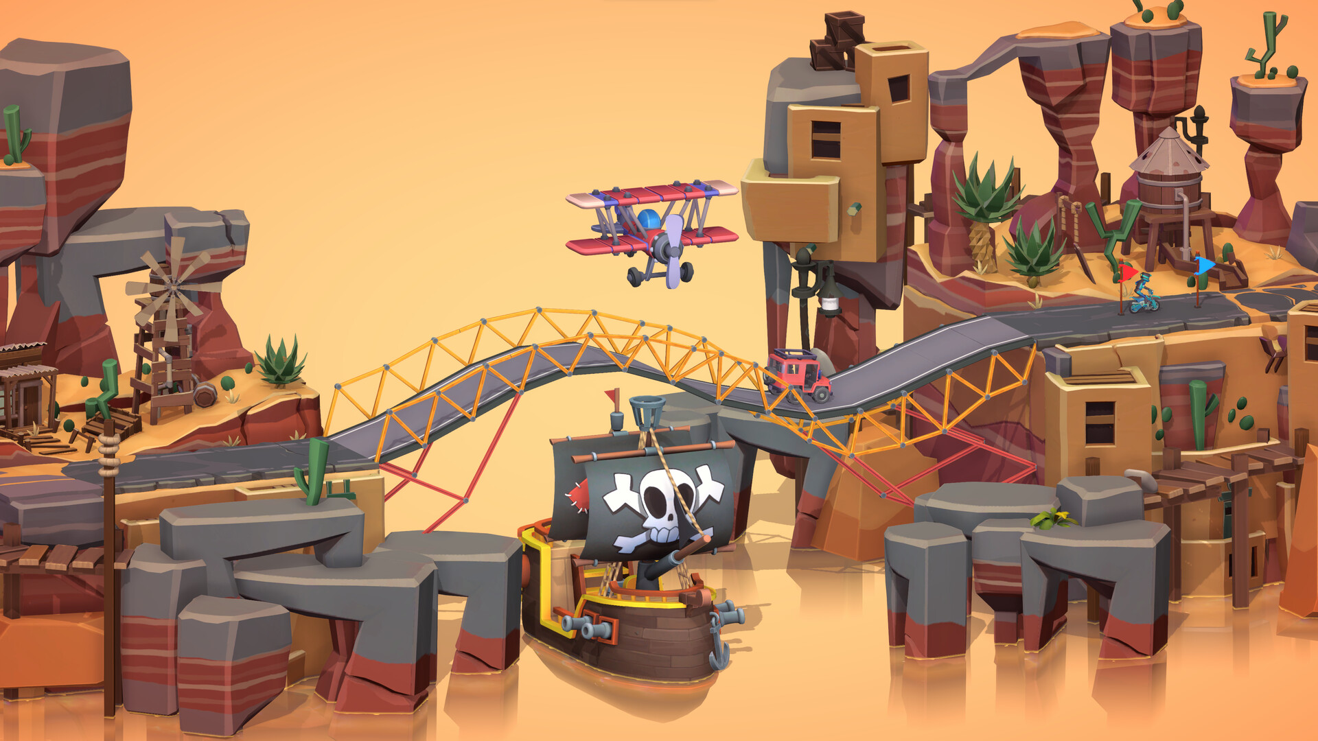 Скриншот: Poly Bridge 3