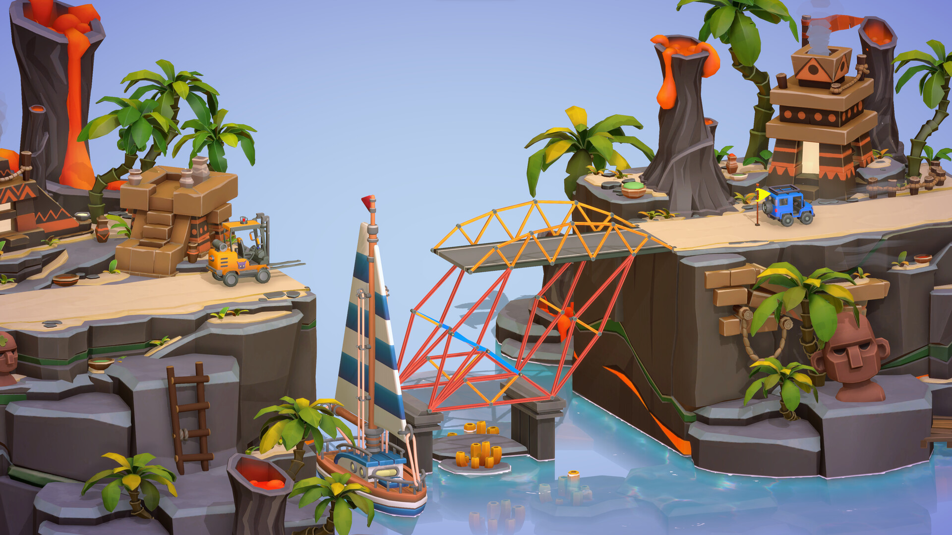 Скриншот: Poly Bridge 3