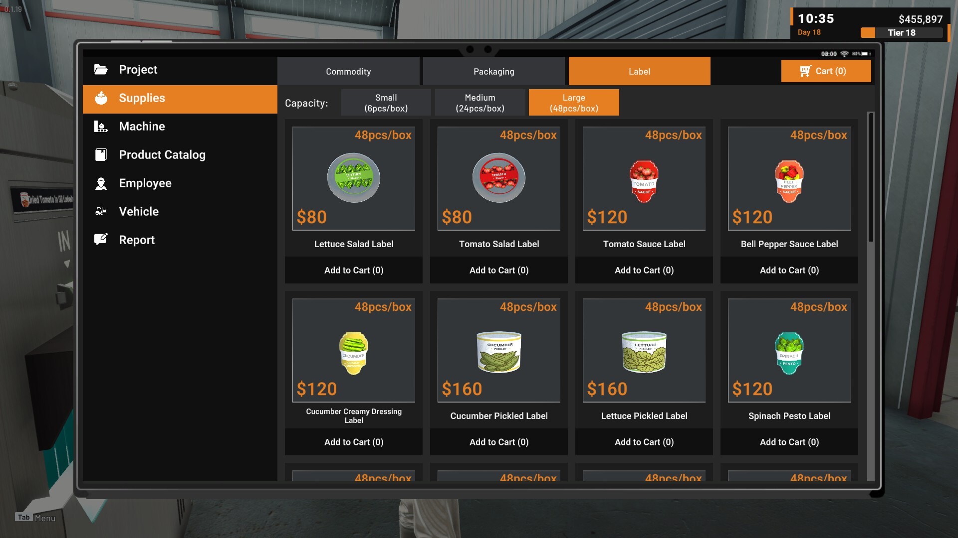 Скриншот: Food Processing Simulator