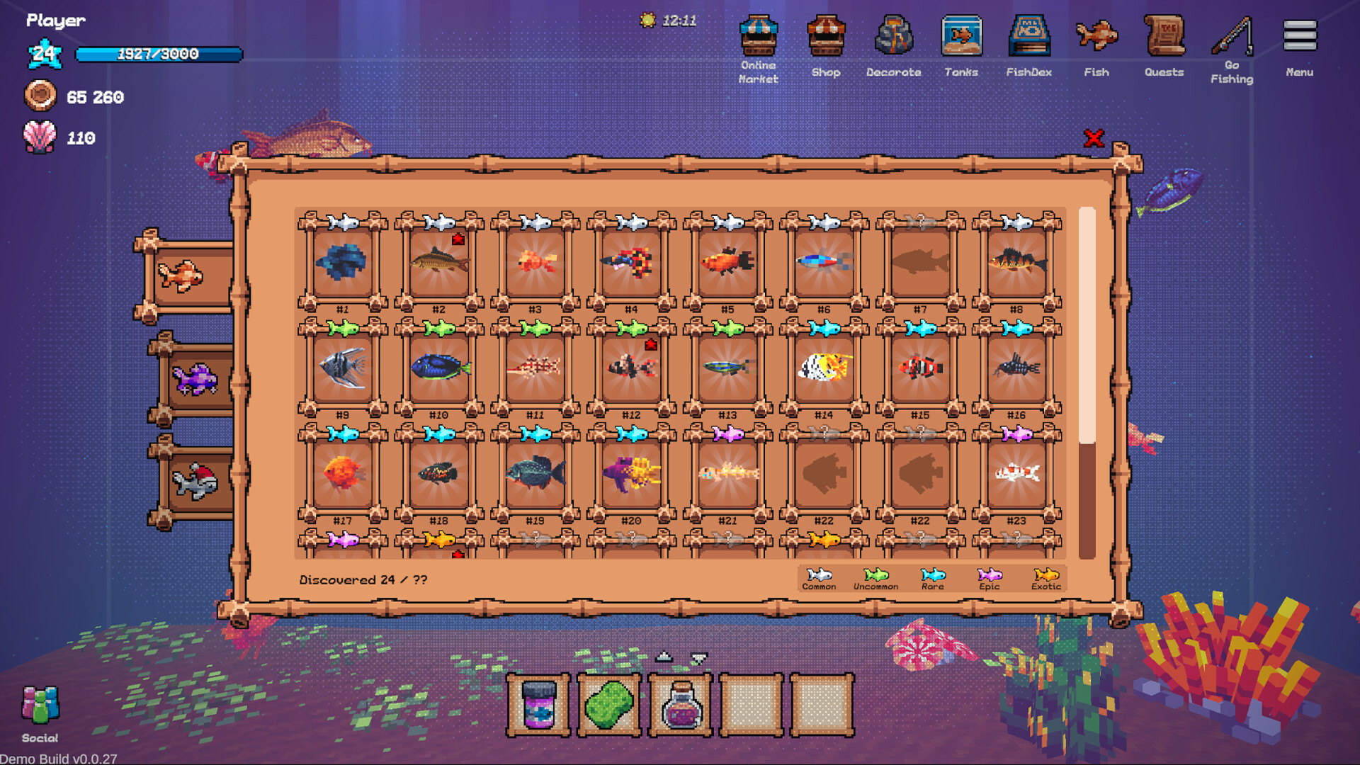 Скриншот: Tiny Aquarium: Social Fishkeeping