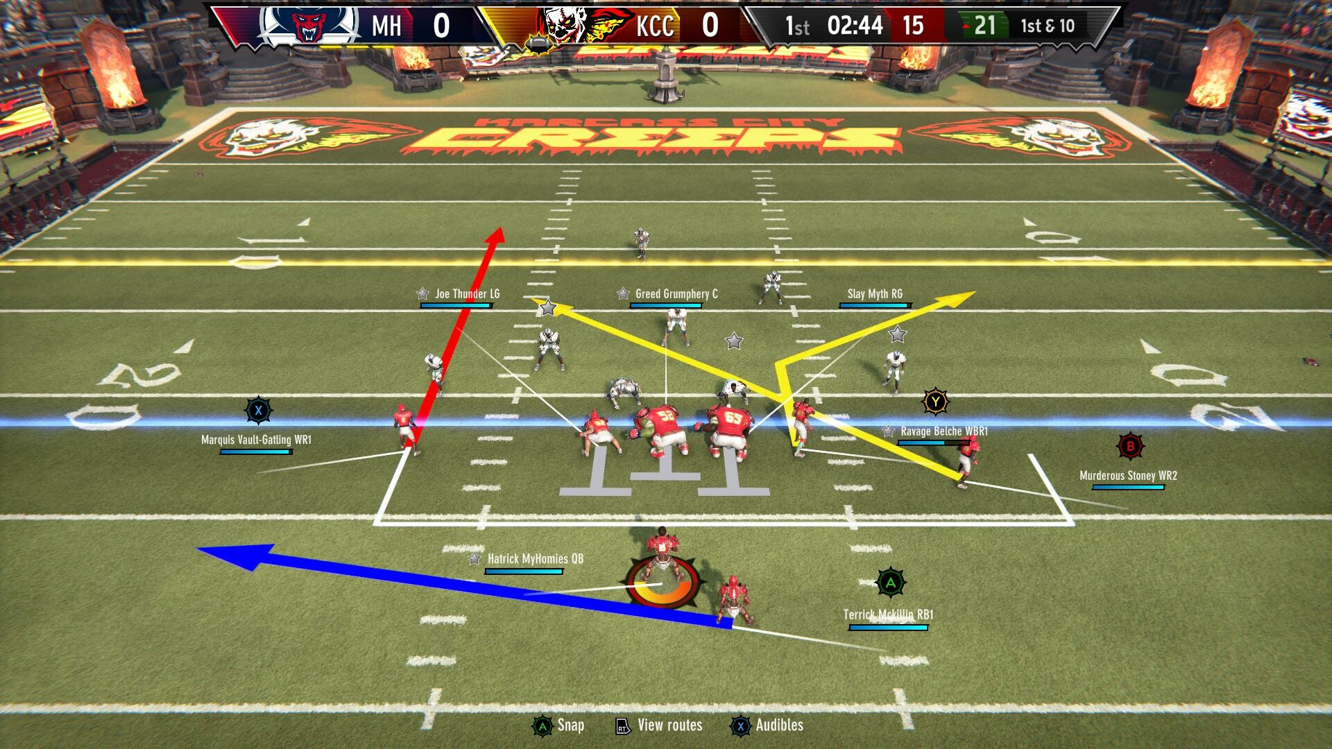 Скриншот: Mutant Football League 2