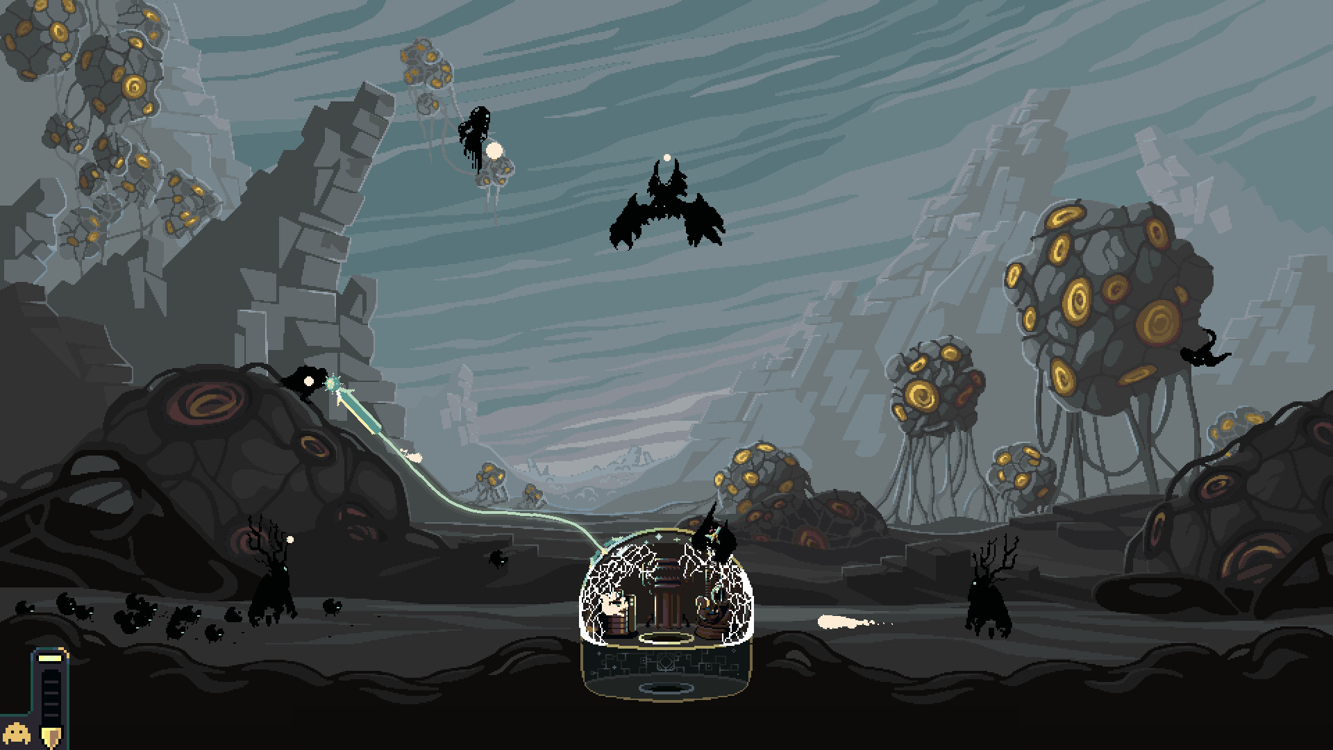 Скриншот: Dome Keeper