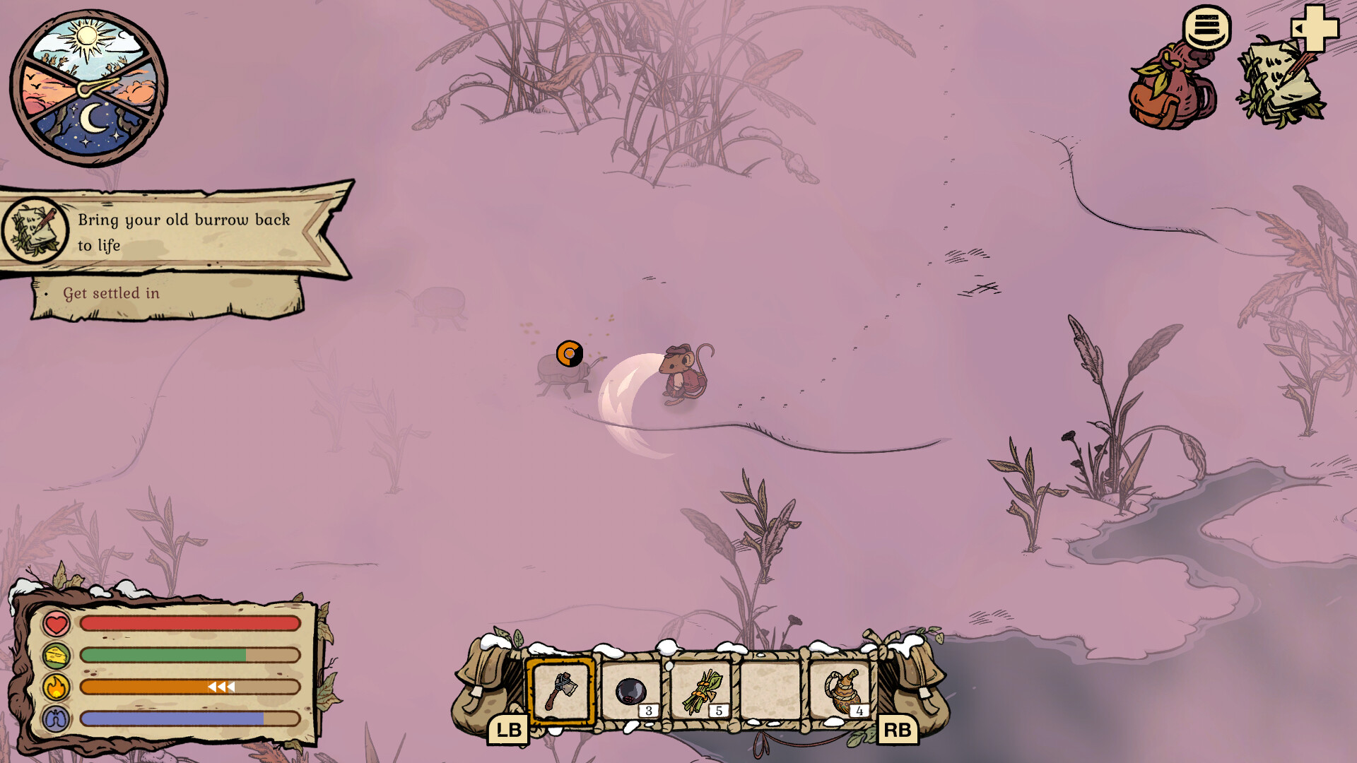 Скриншот: Winter Burrow