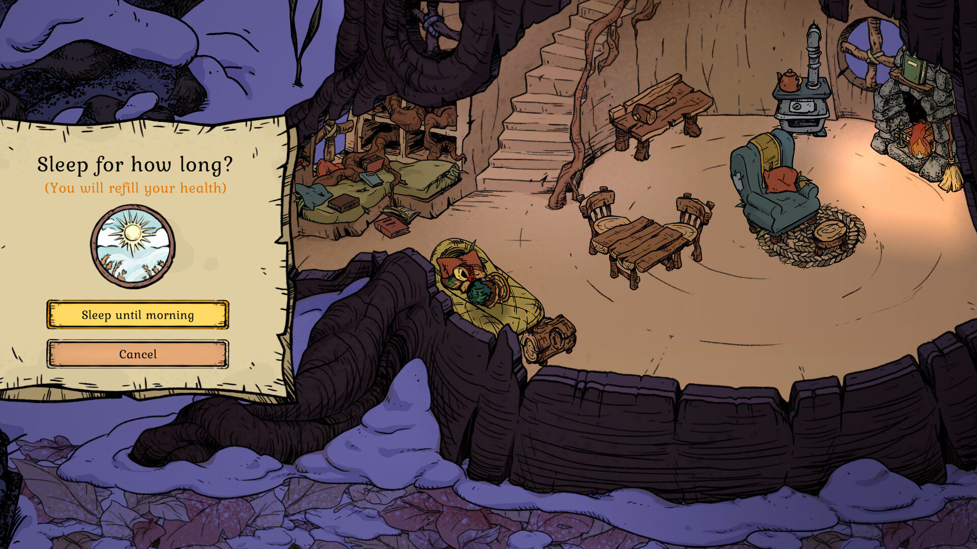 Скриншот: Winter Burrow