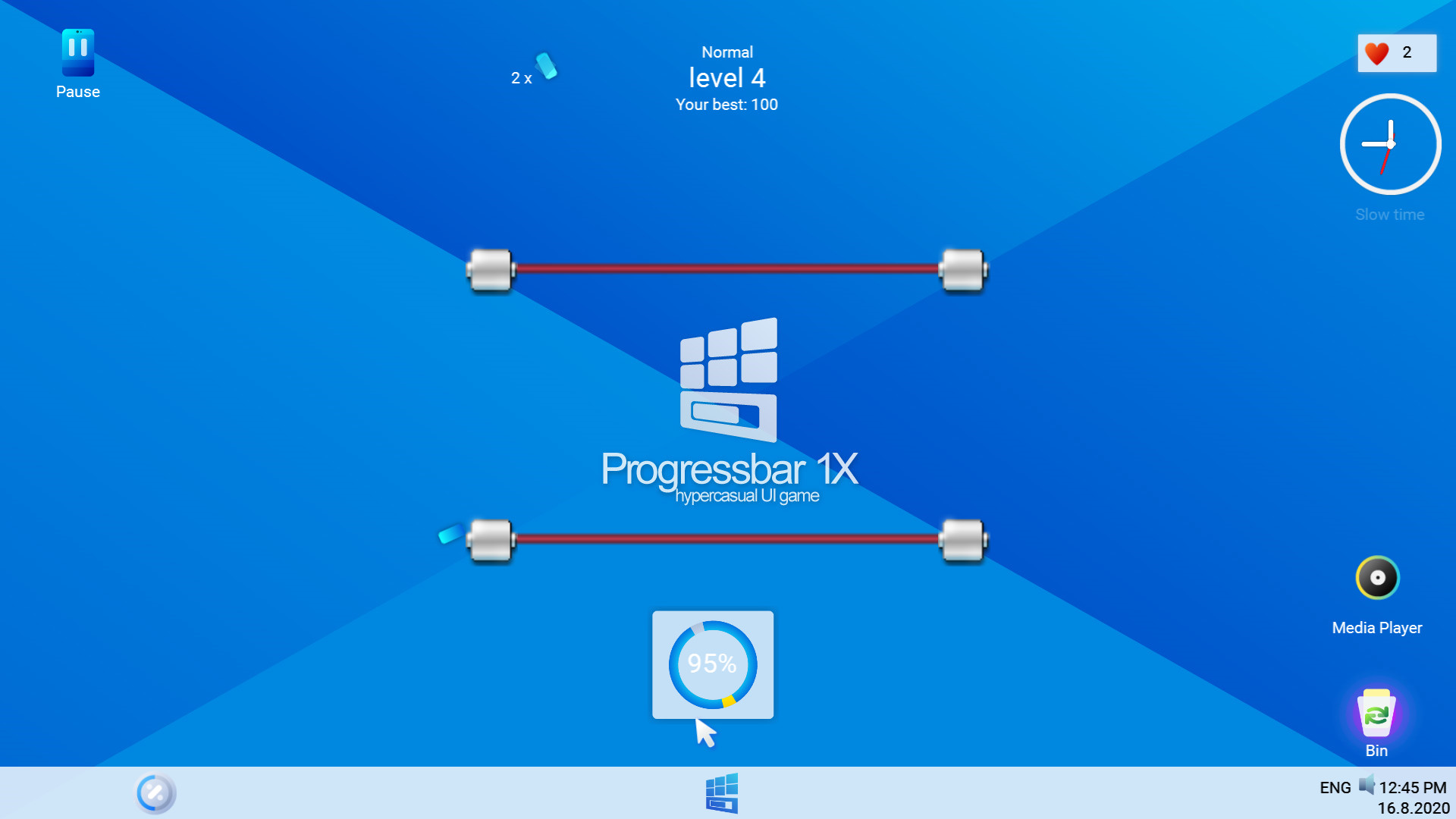 Скриншот: Progressbar95
