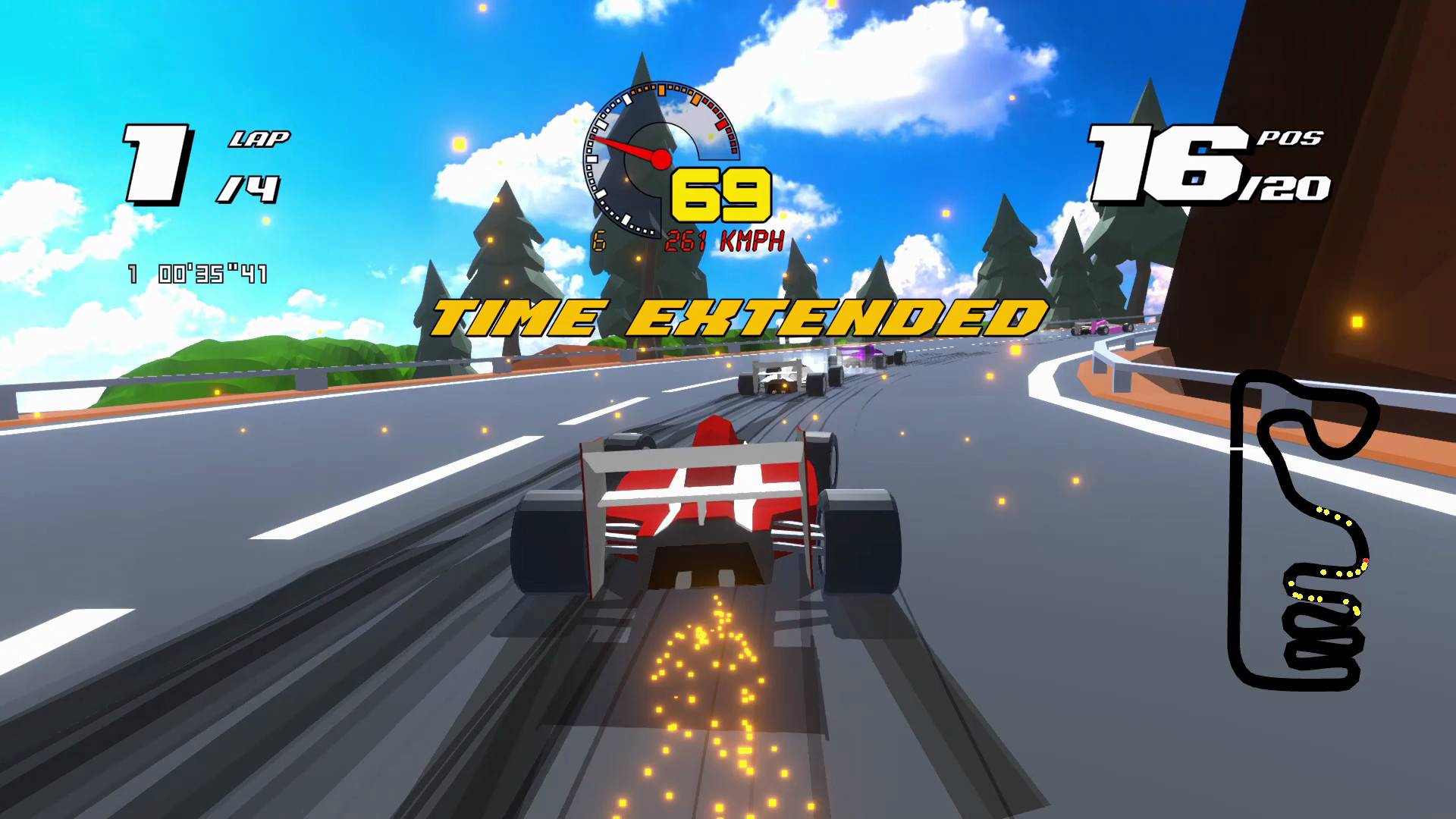 Скриншот: Formula Retro Racing