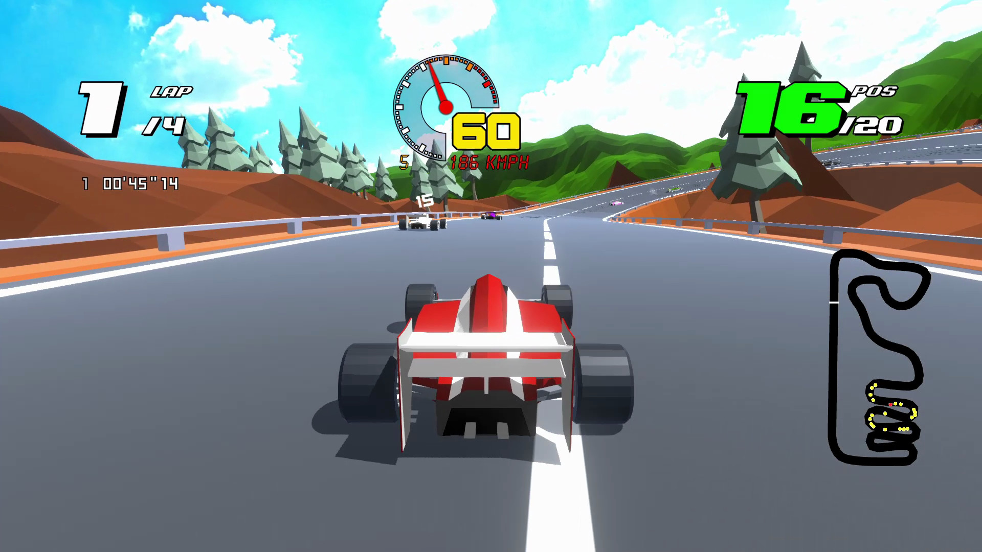 Скриншот: Formula Retro Racing