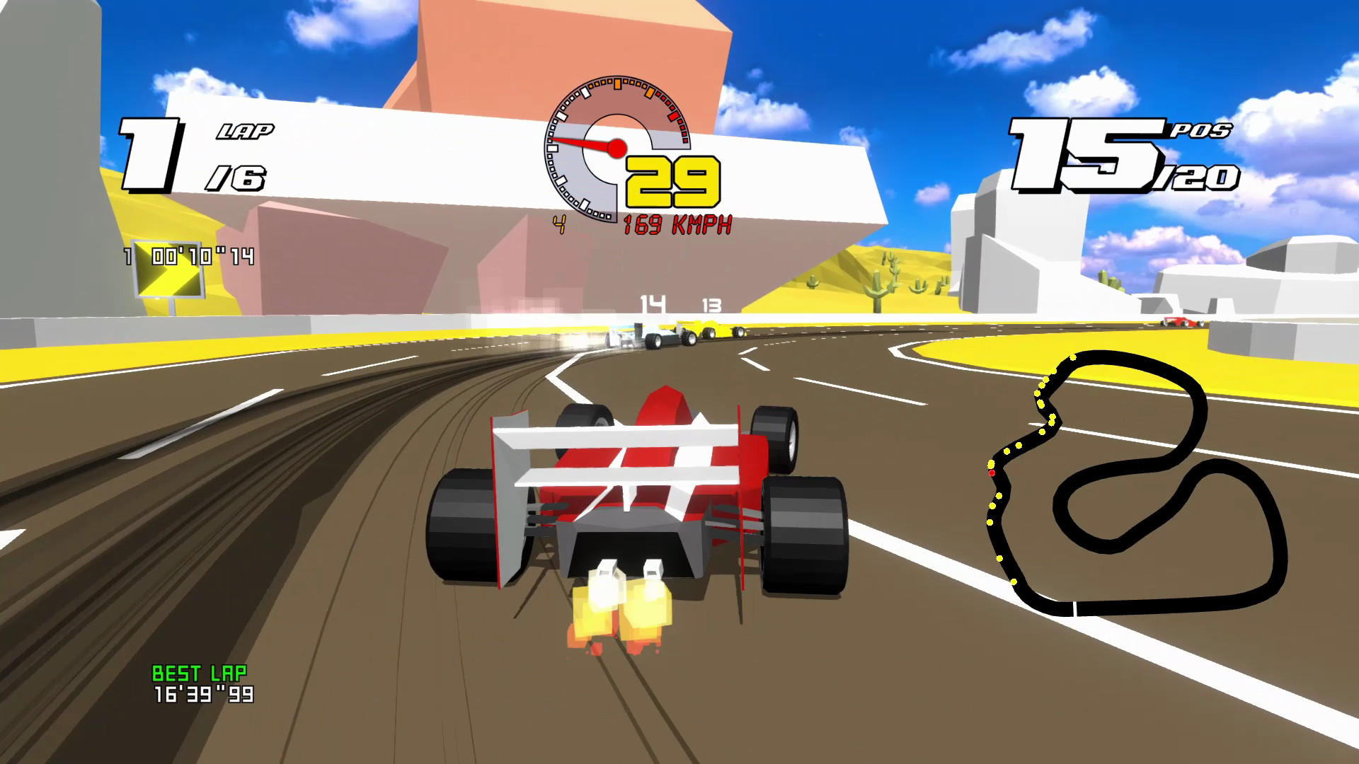 Скриншот: Formula Retro Racing