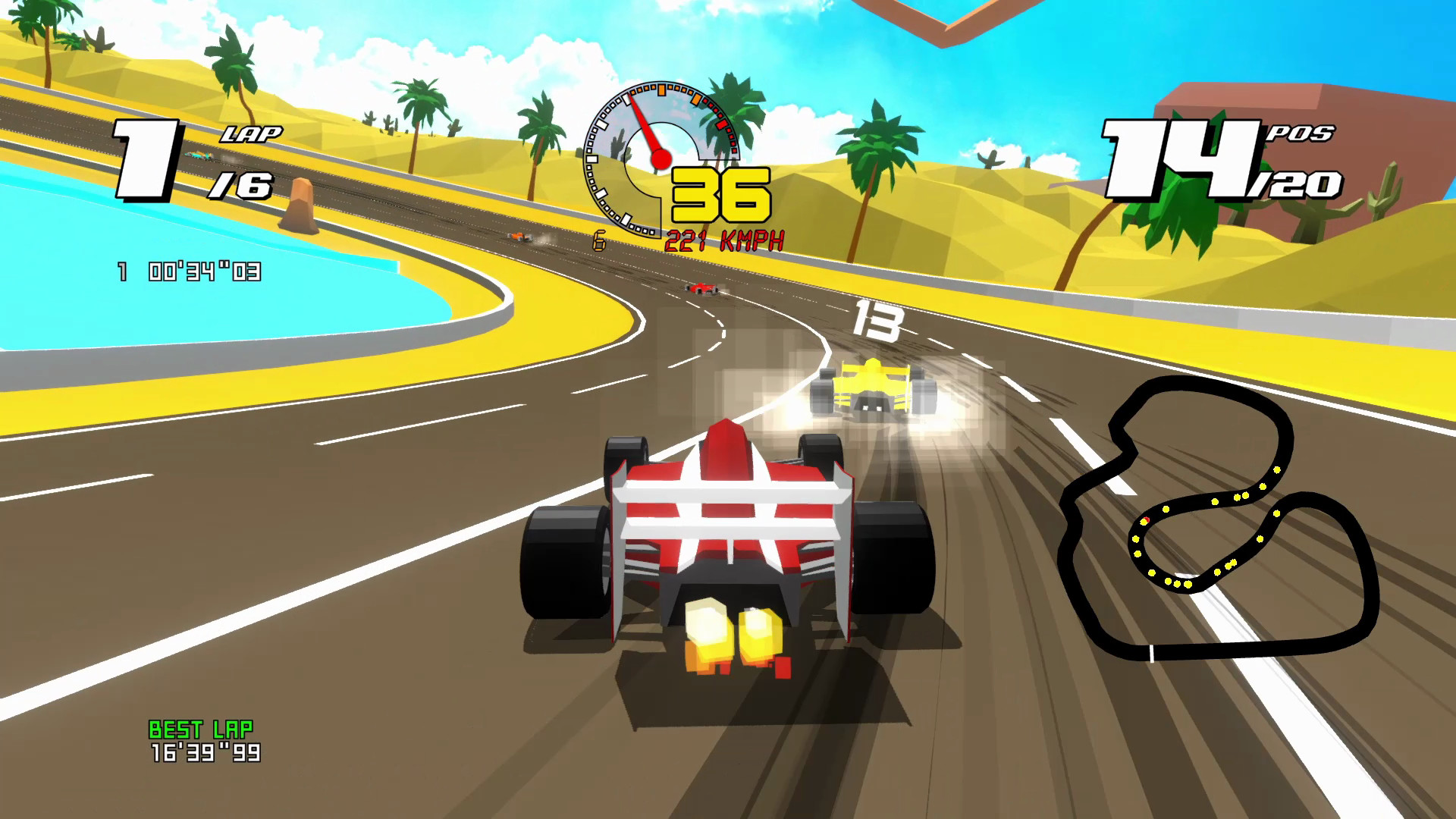 Скриншот: Formula Retro Racing