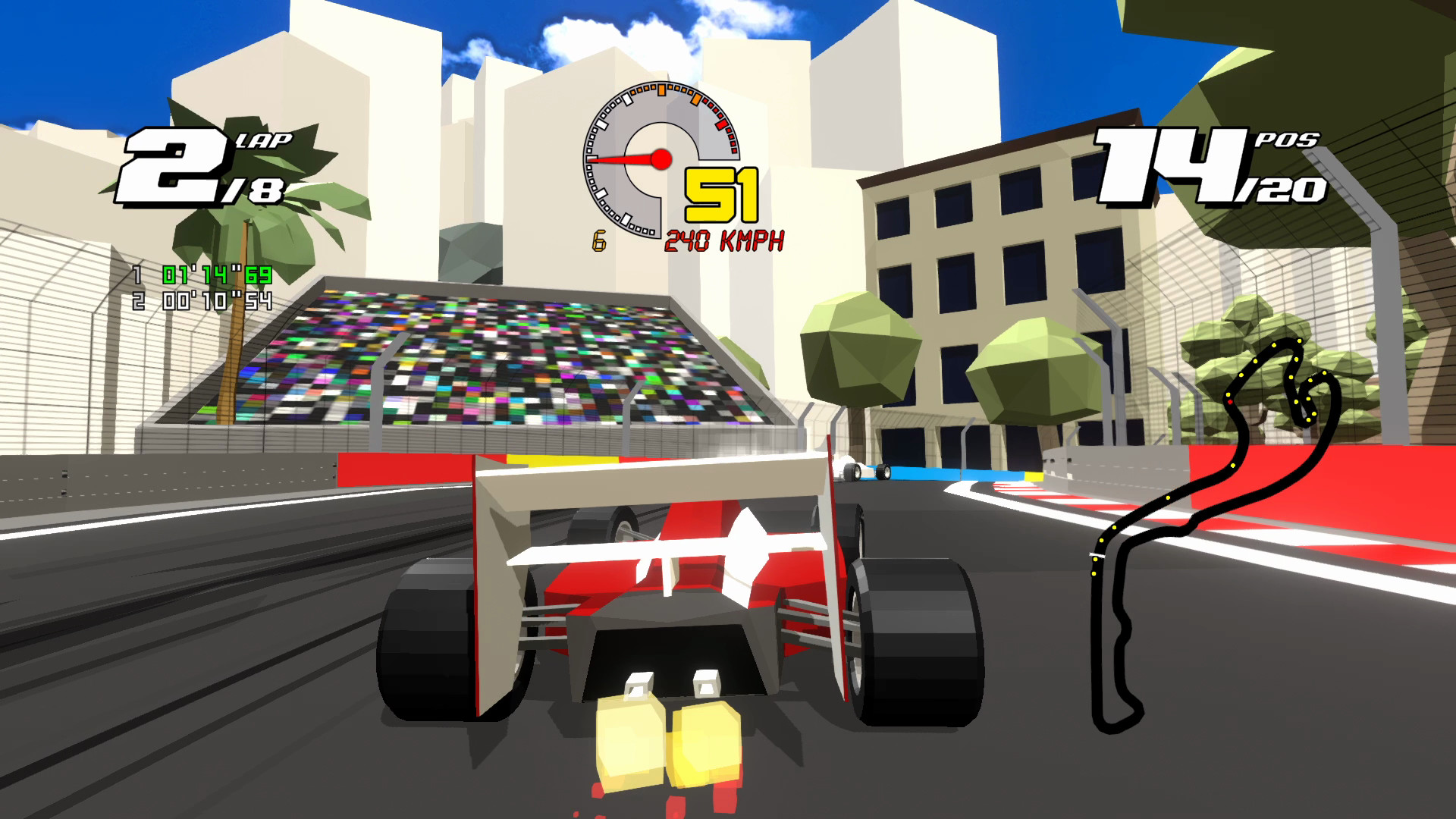 Скриншот: Formula Retro Racing