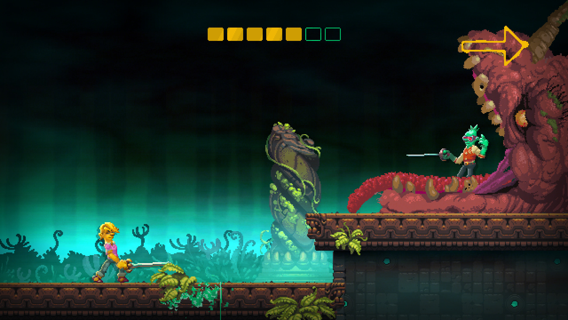 Скриншот: Nidhogg 2