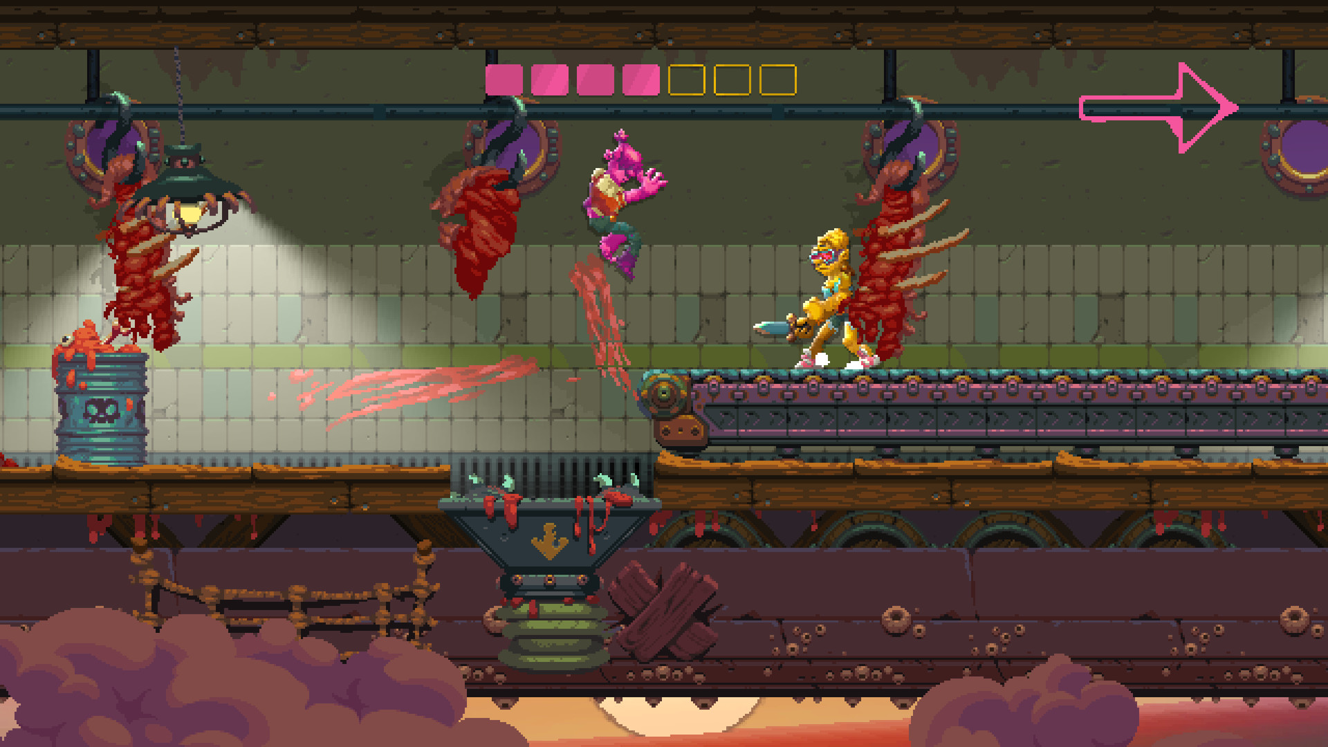 Скриншот: Nidhogg 2