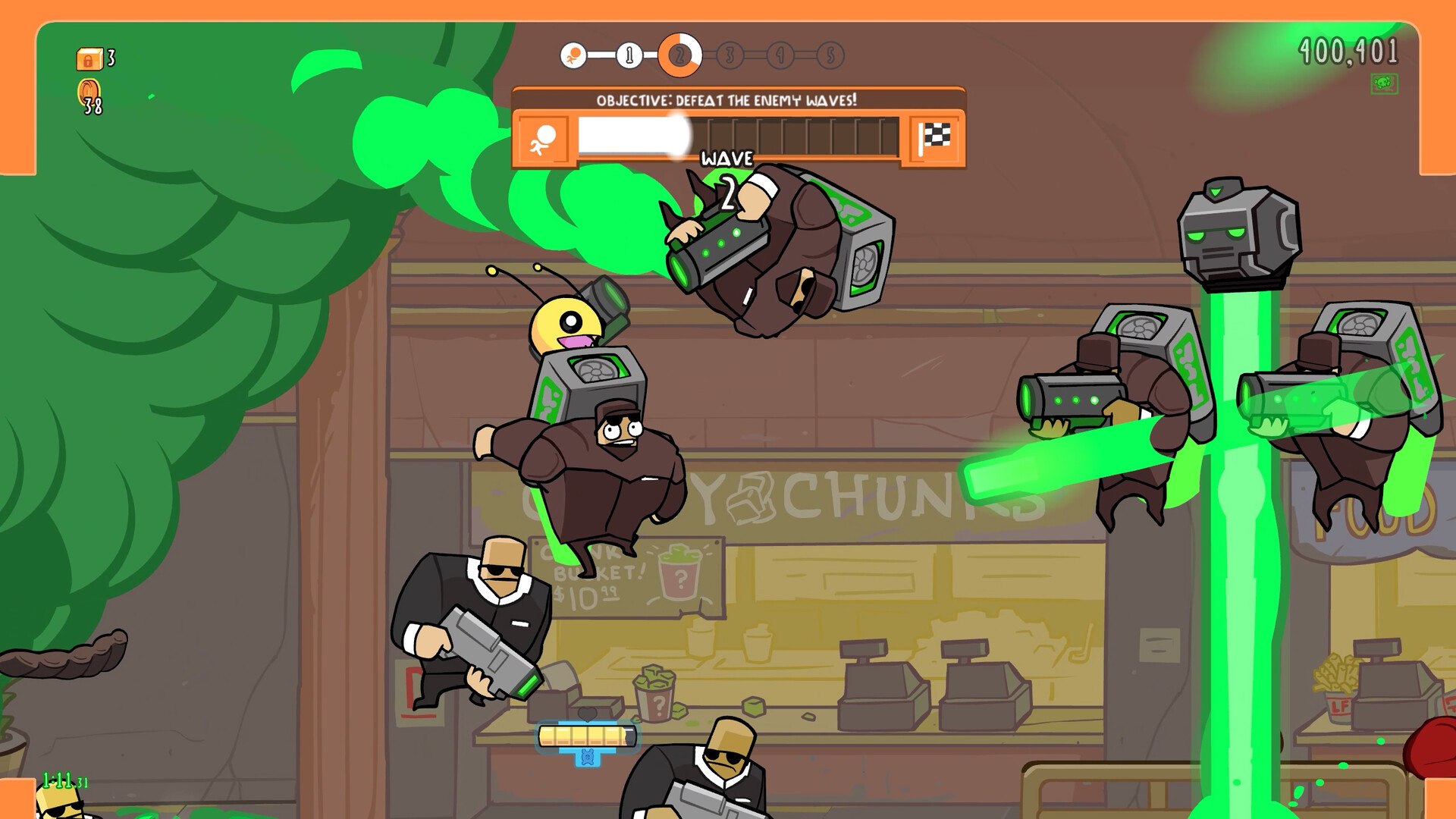 Скриншот: Alien Hominid Invasion