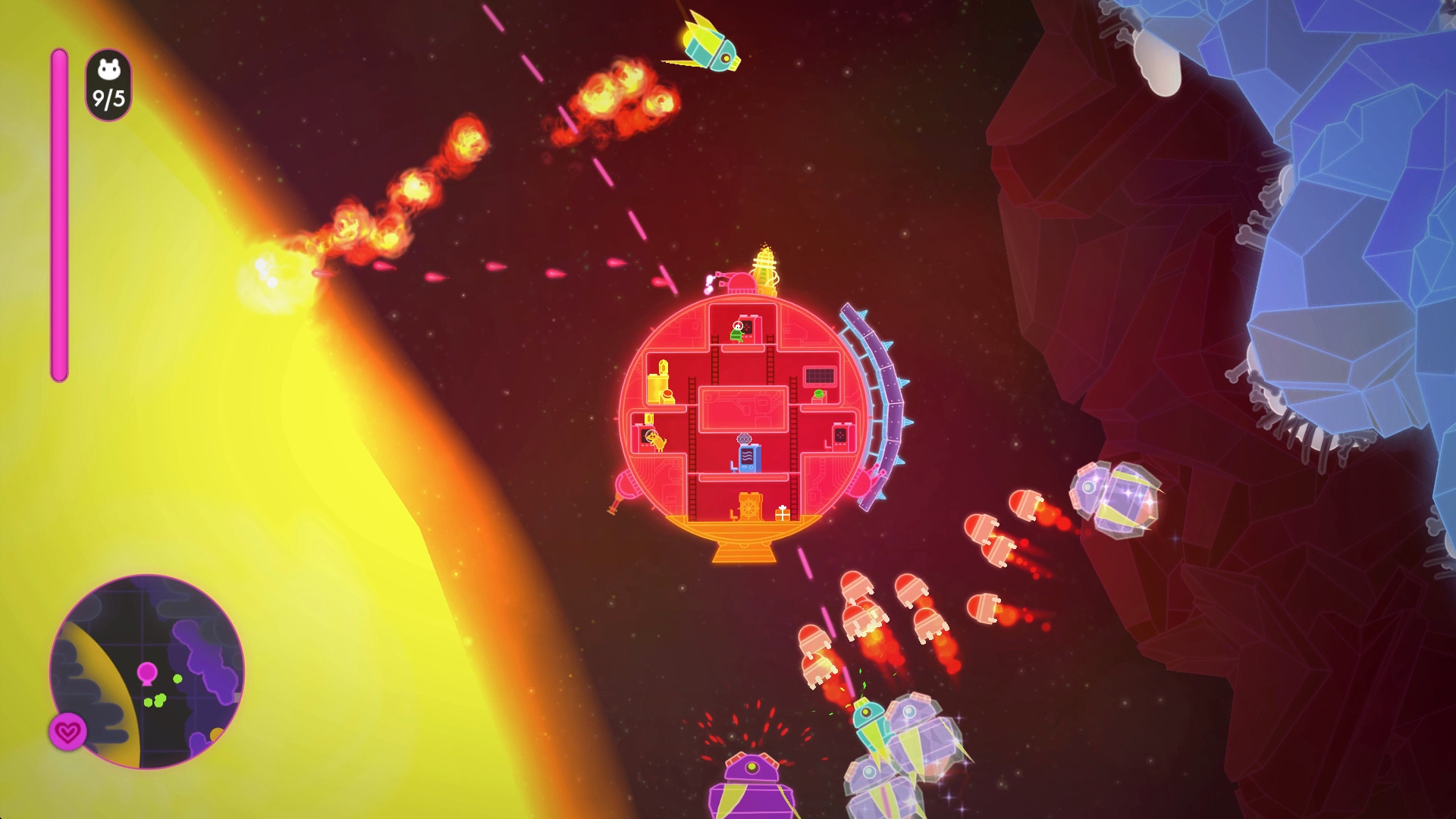 Скриншот: Lovers in a Dangerous Spacetime