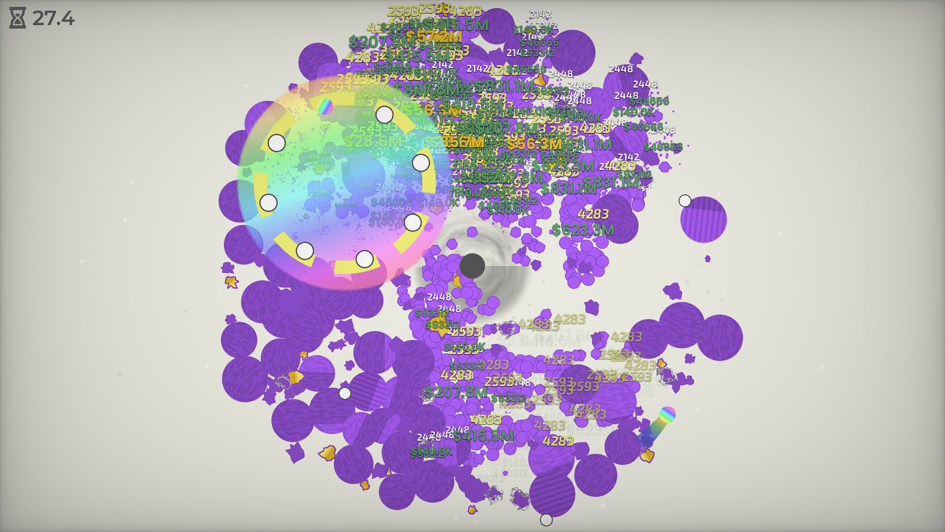Скриншот: A Game About Feeding A Black Hole