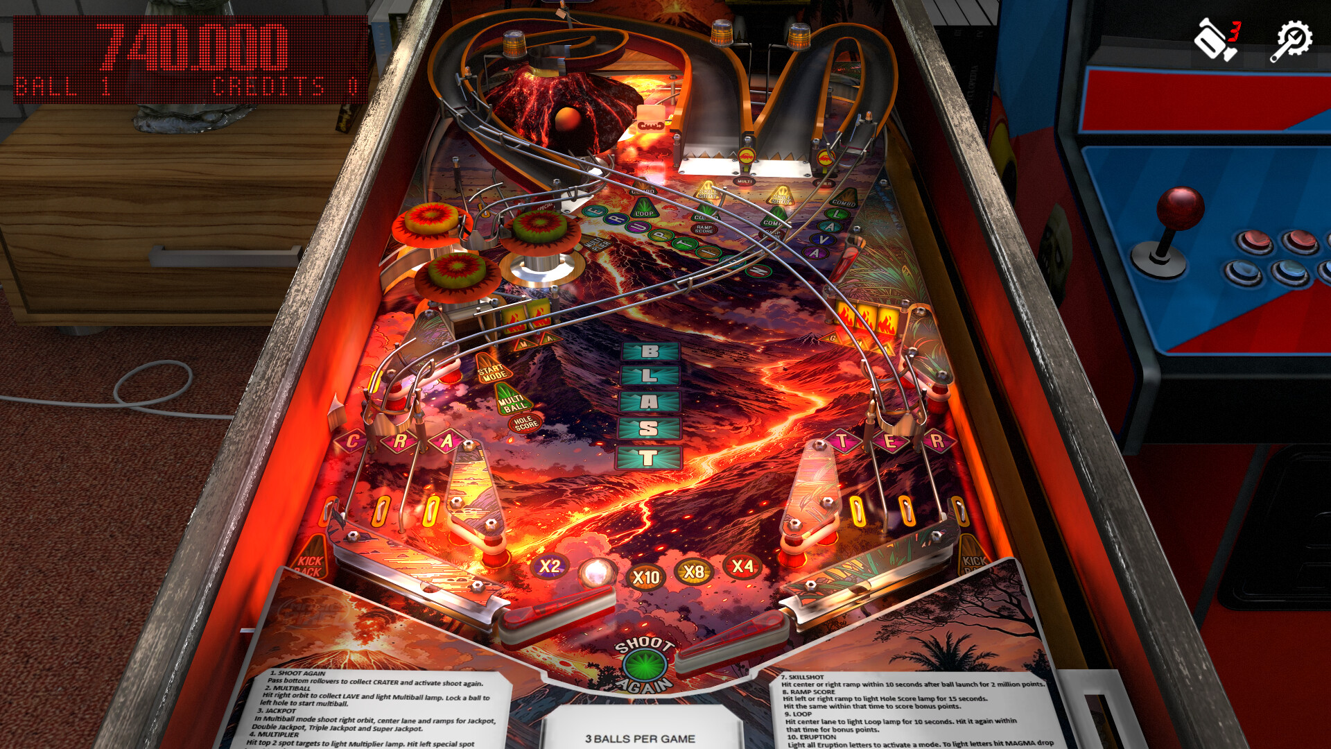Скриншот: Zaccaria Pinball