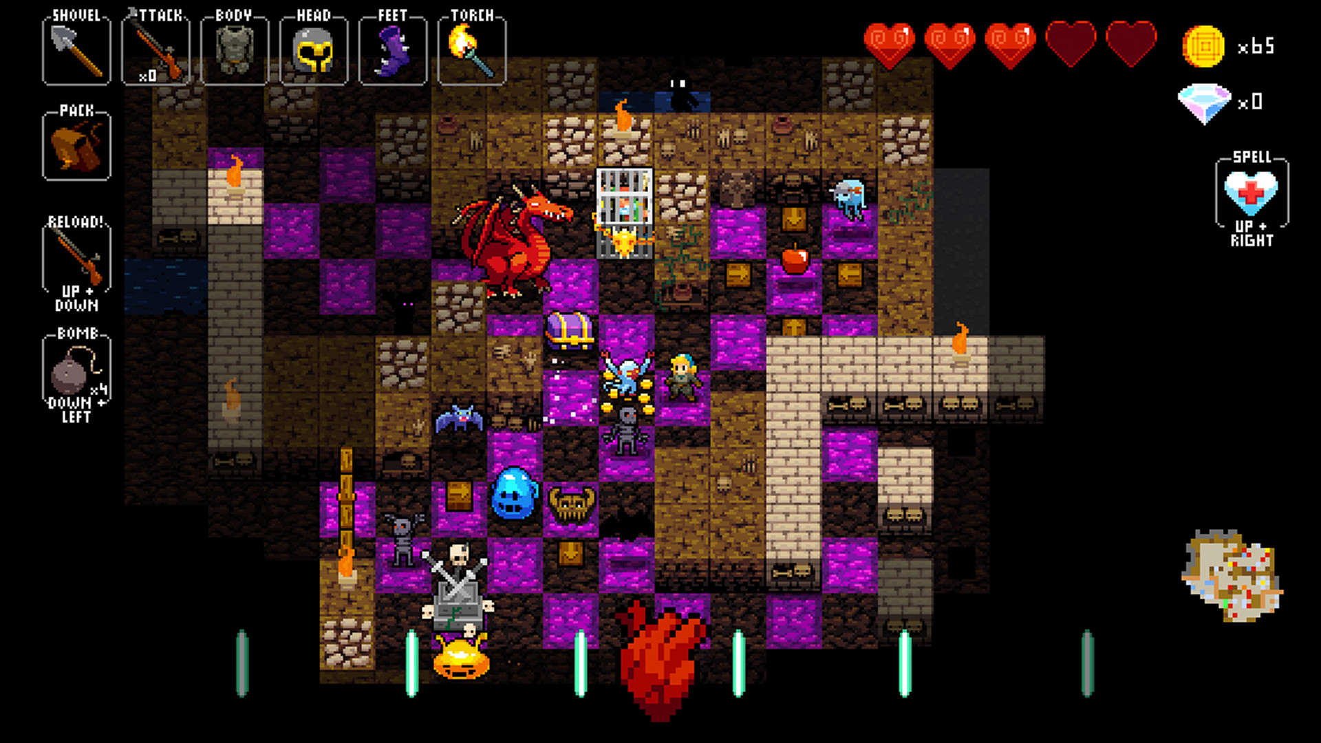 Скриншот: Crypt of the NecroDancer