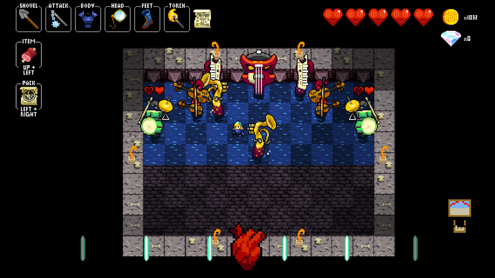 Скриншот: Crypt of the NecroDancer