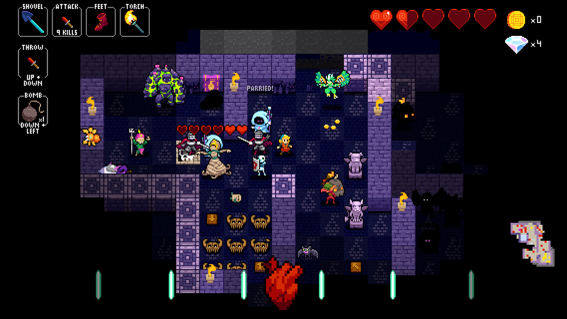 Скриншот: Crypt of the NecroDancer