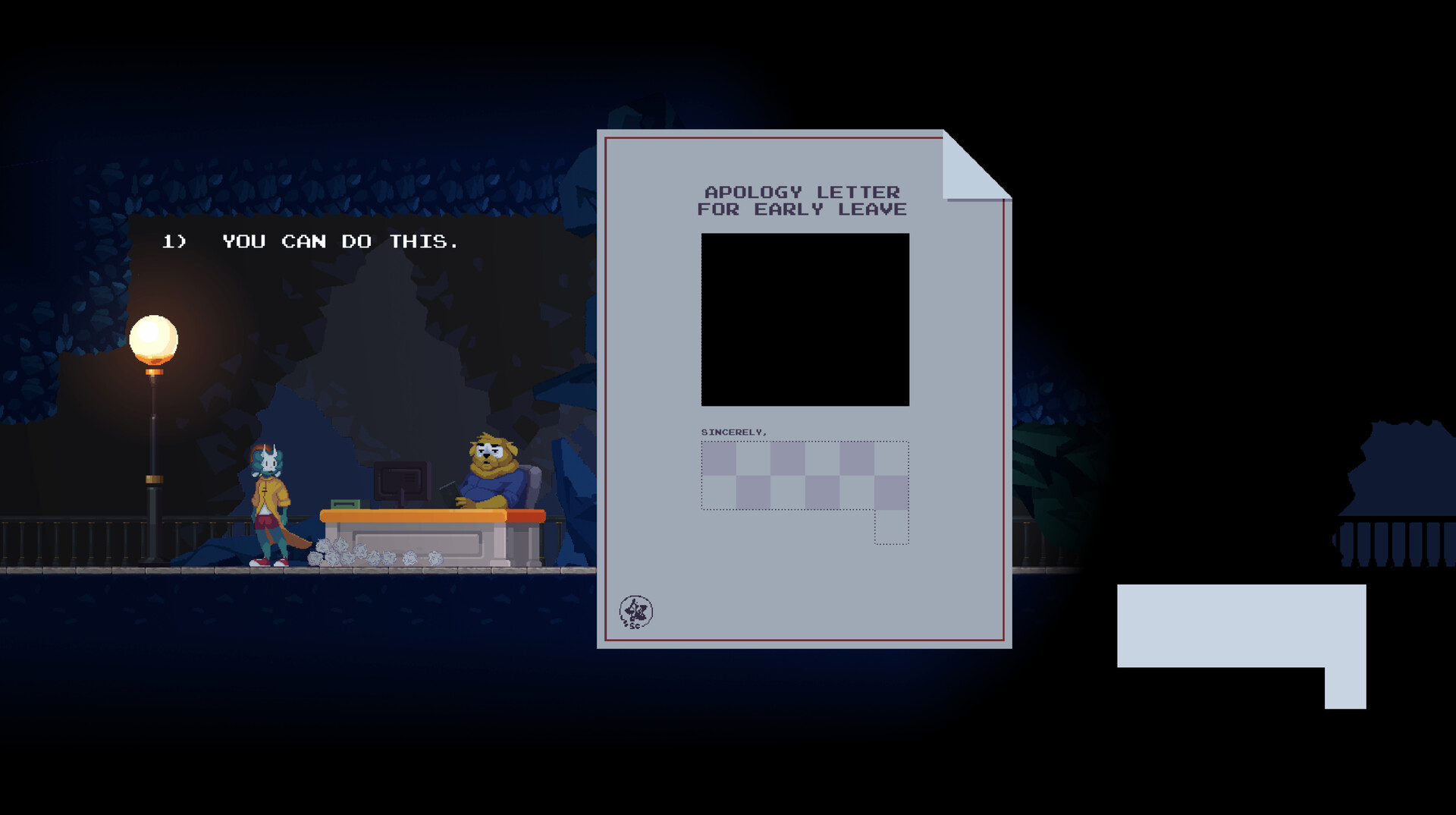 Скриншот: PEPPERED: an existential platformer